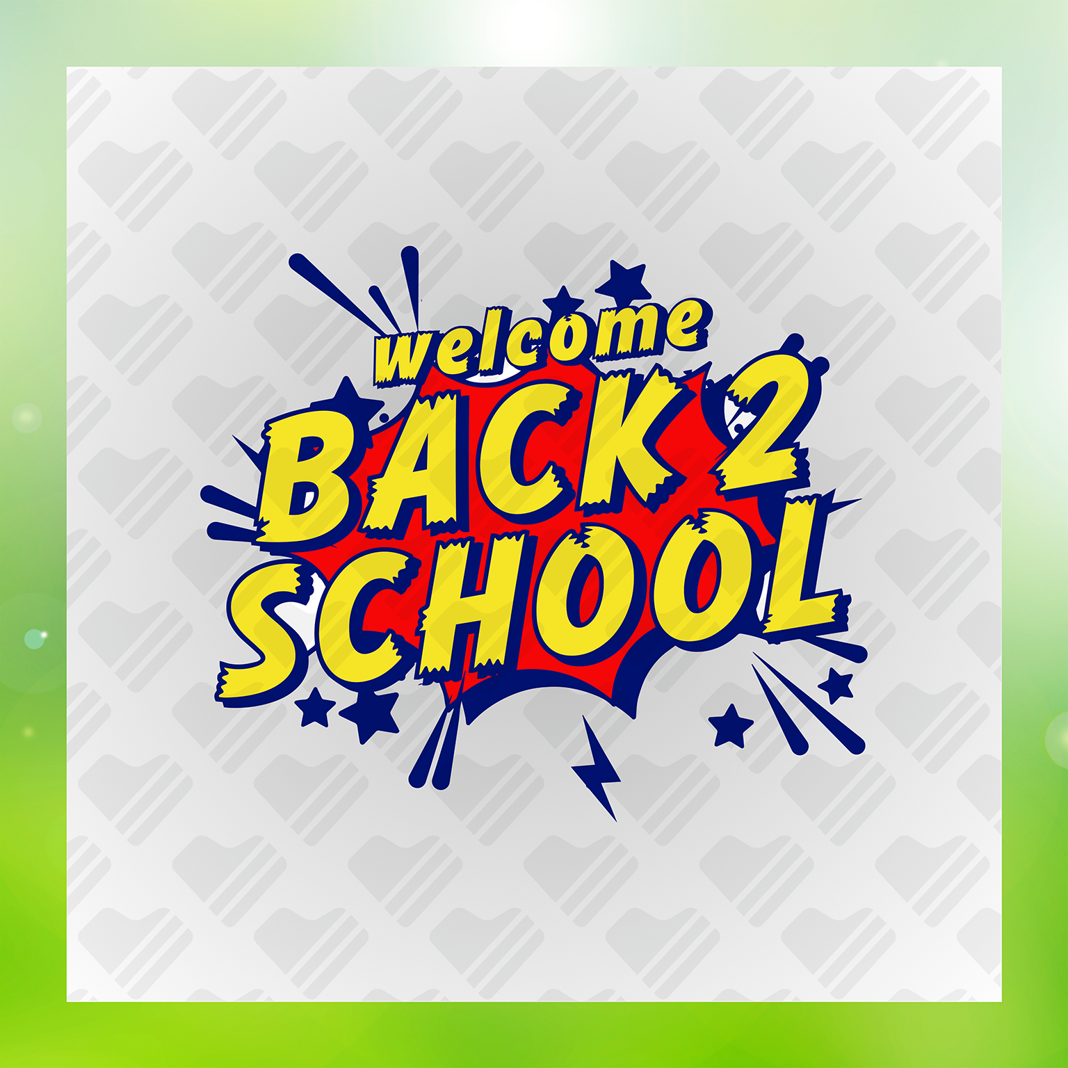 Welcome Back To School Transfer