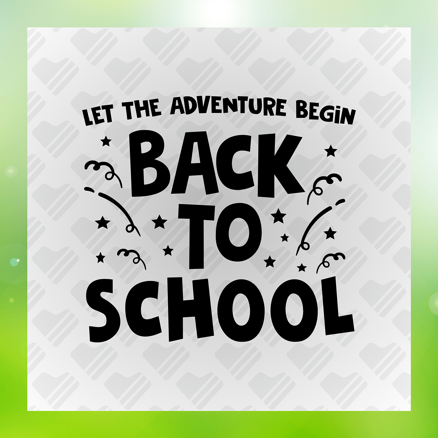 Let The Adventures Begin, Back To School Transfer