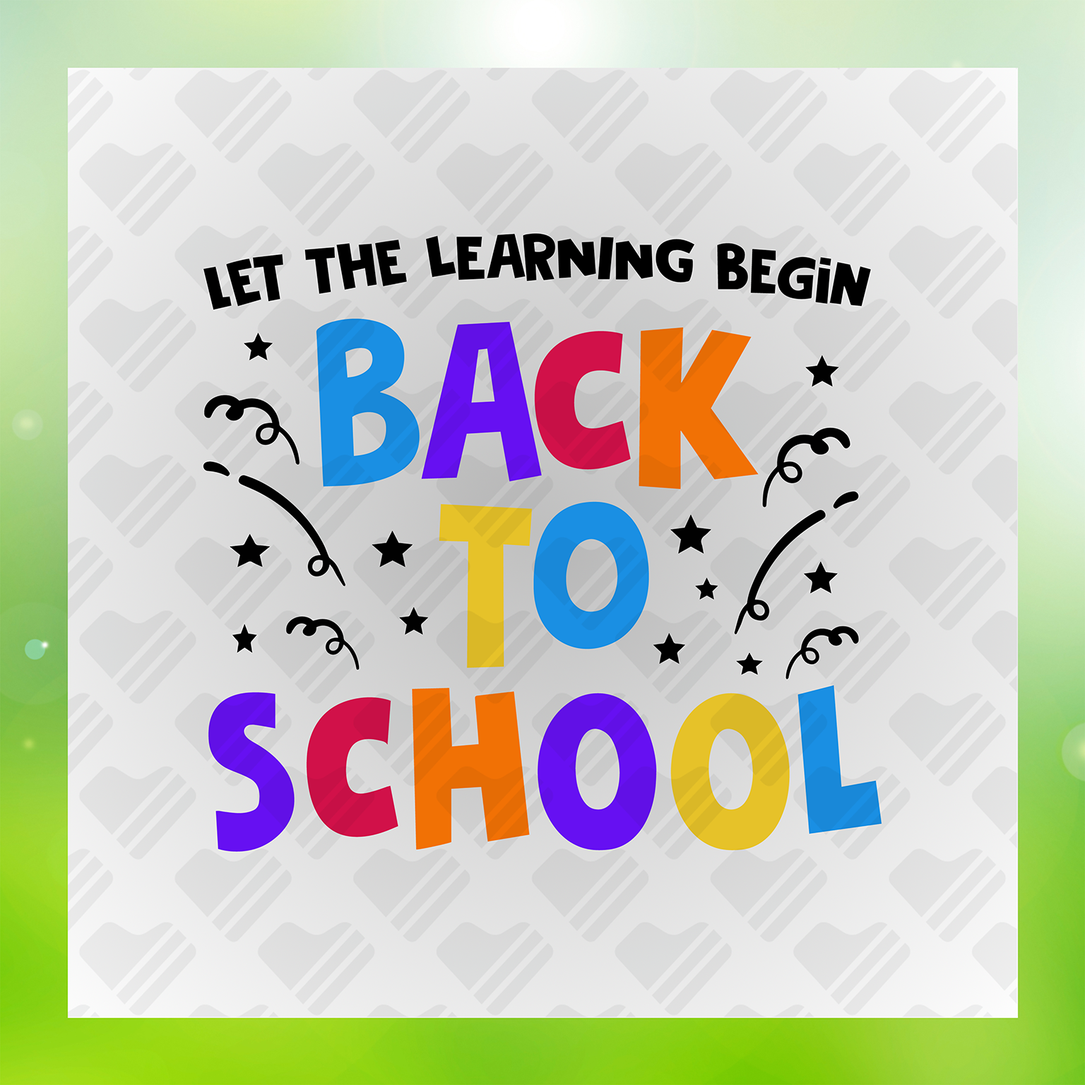 Let The Adventures Begin, Back To School Transfer