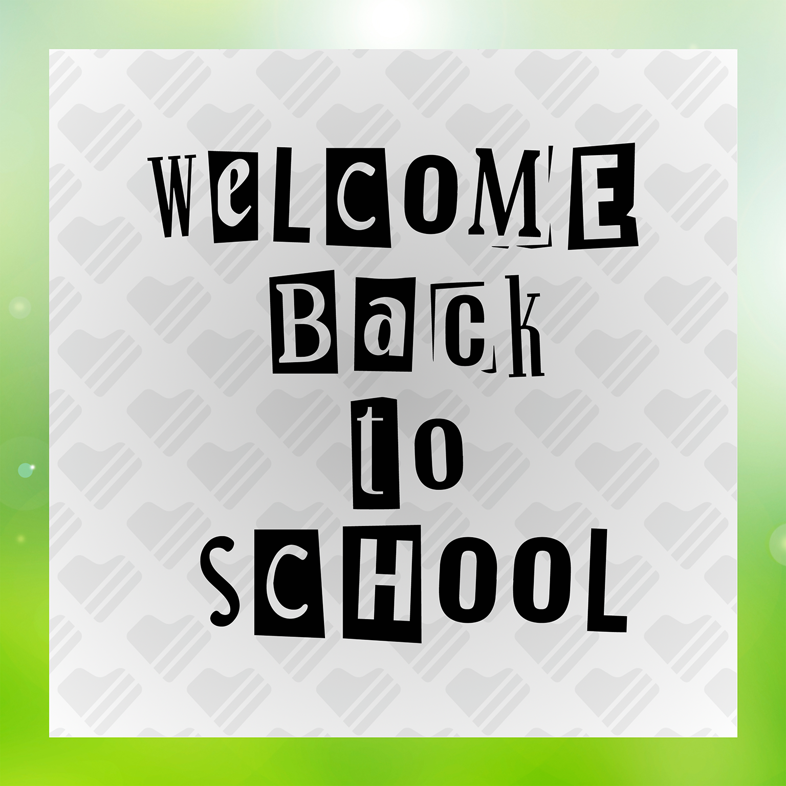 Welcome Back To School, Back In Class Transfer