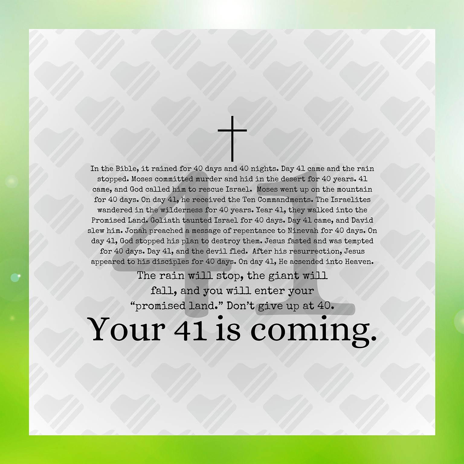 Your Forty One Is Coming Transfer