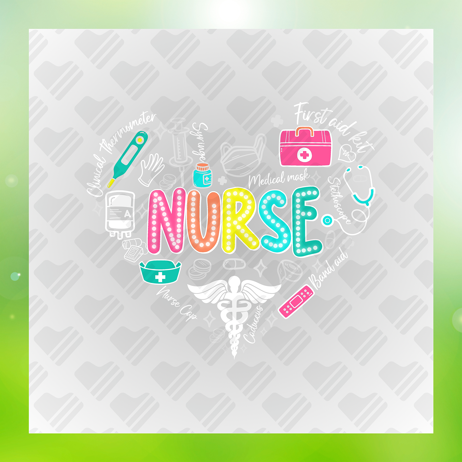 Nurse First Aid Kit Medical Mask Nurse Cap Transfer