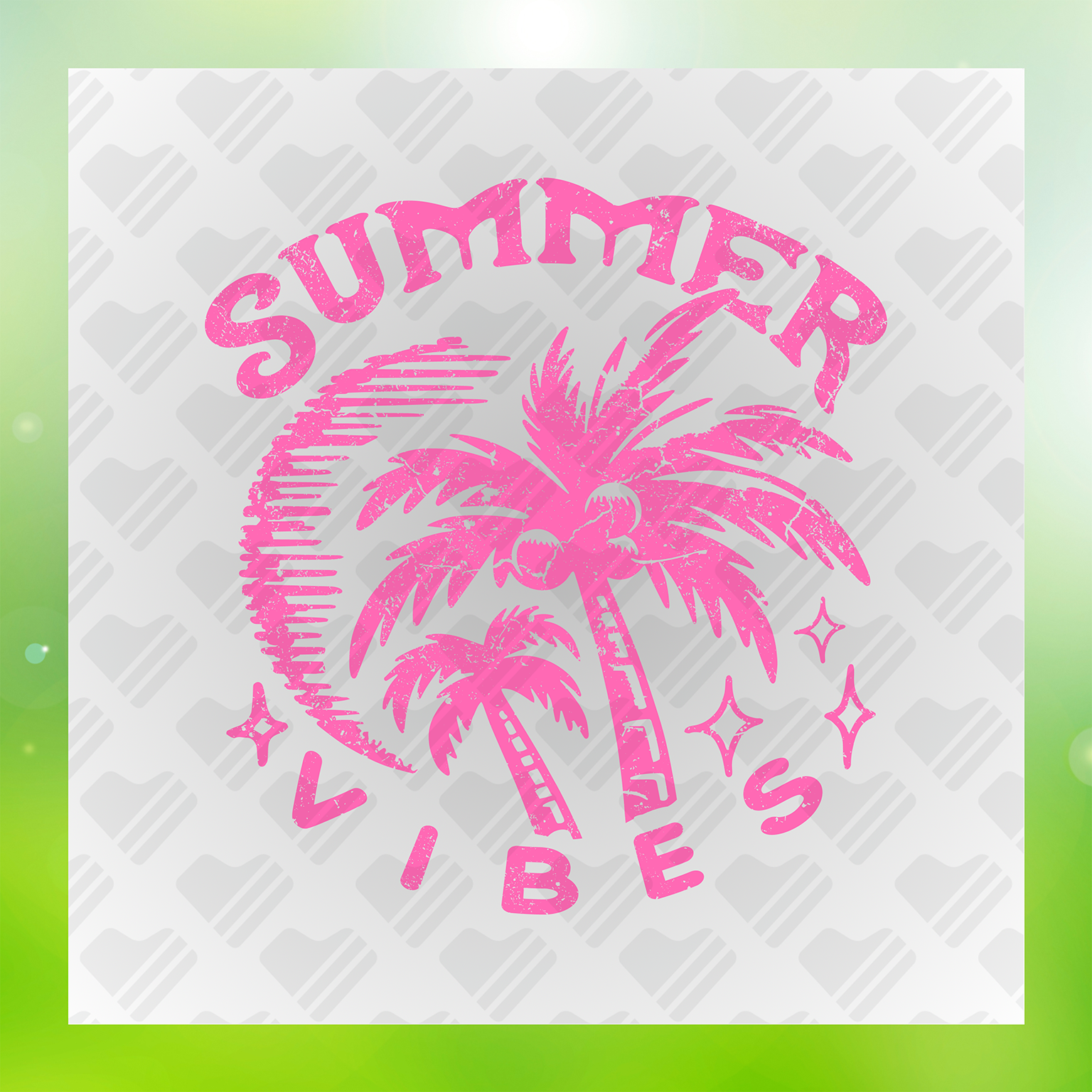 Pink Summer Vibes Transfer