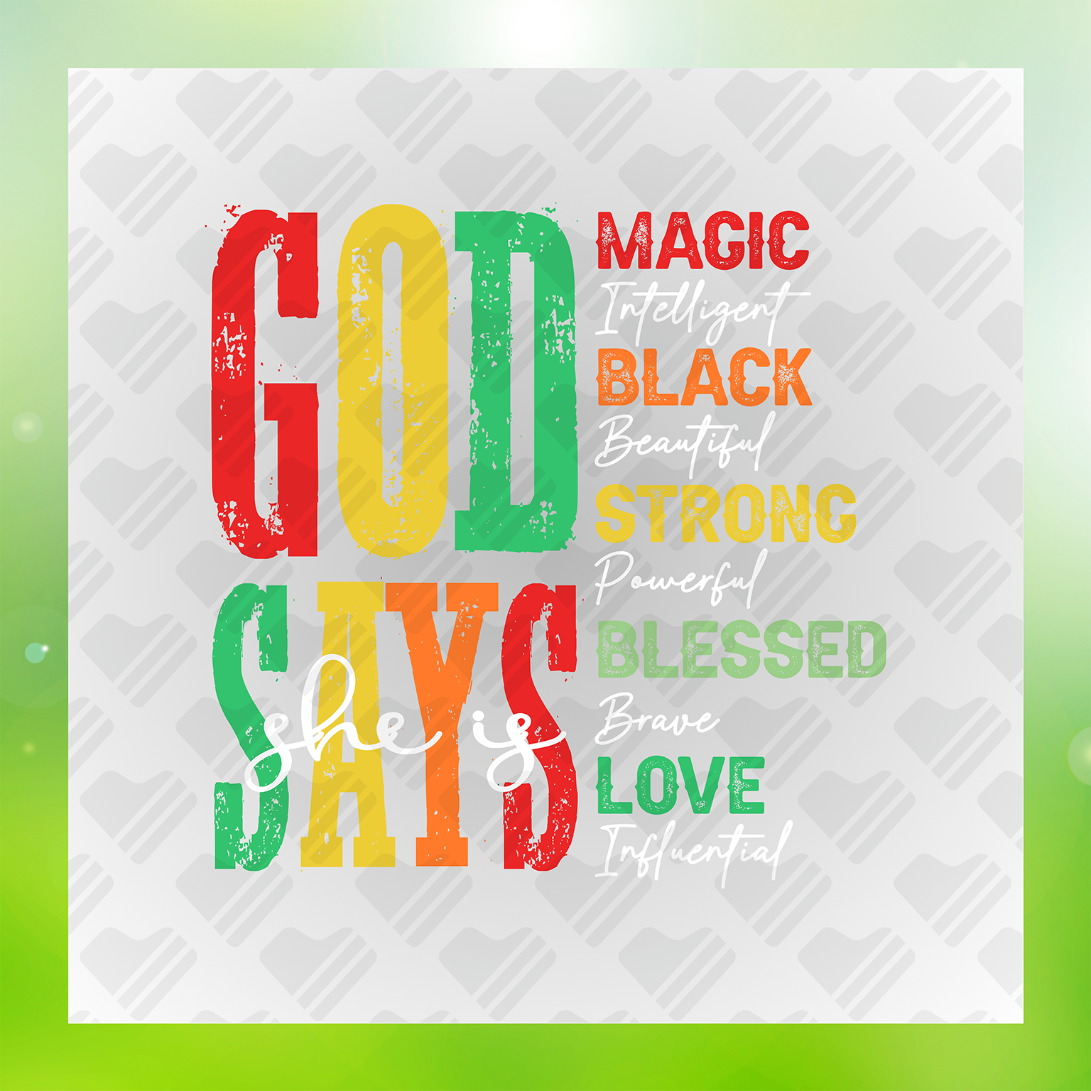 Blessed And Free Women Transfer