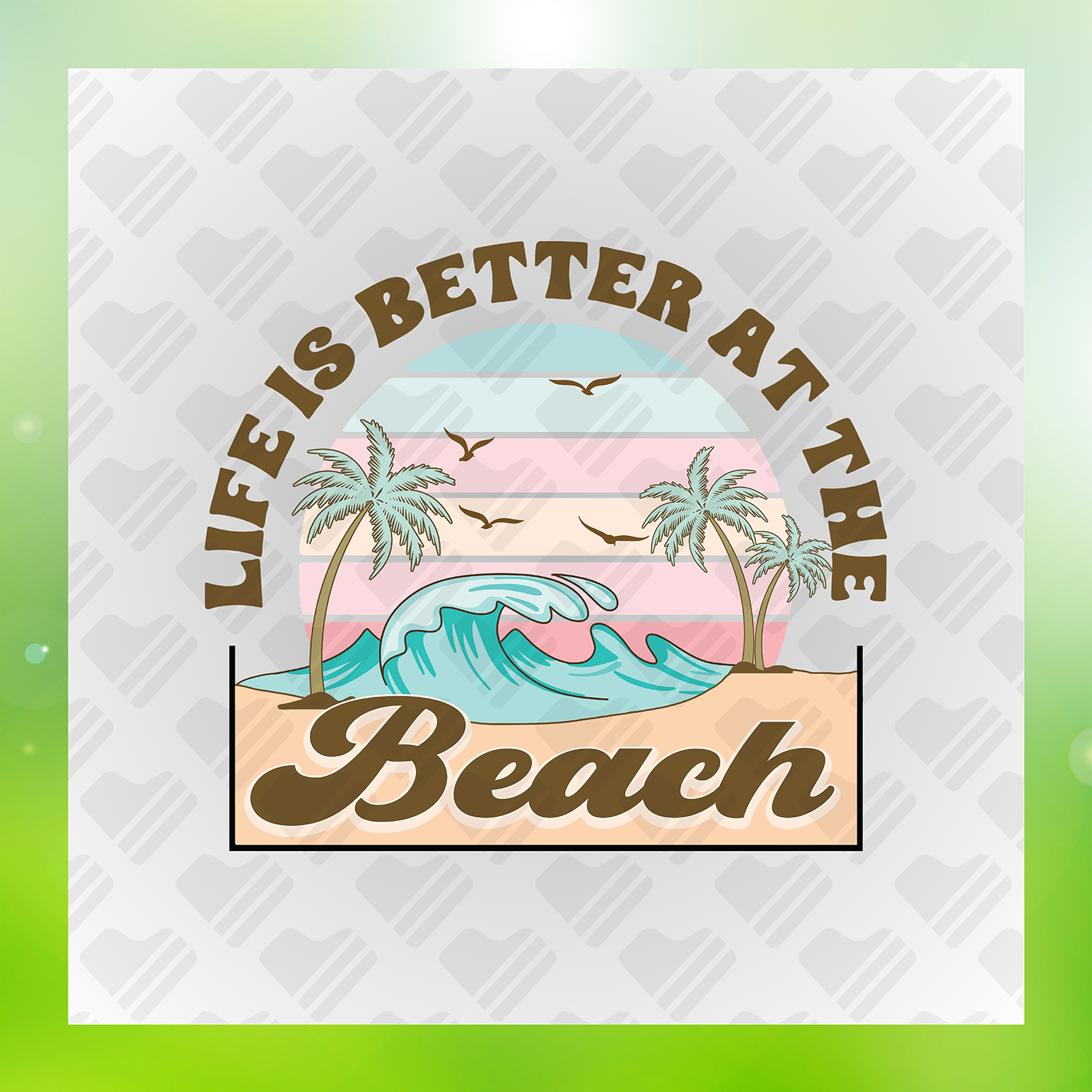 Ocean Vibes Life Is Better At The Beach Transfer