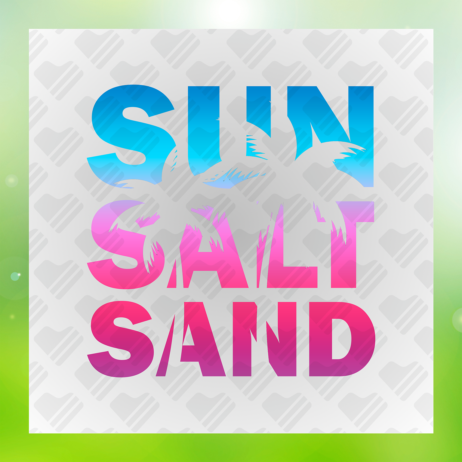Summer Feels Sun Salt Sand Transfer