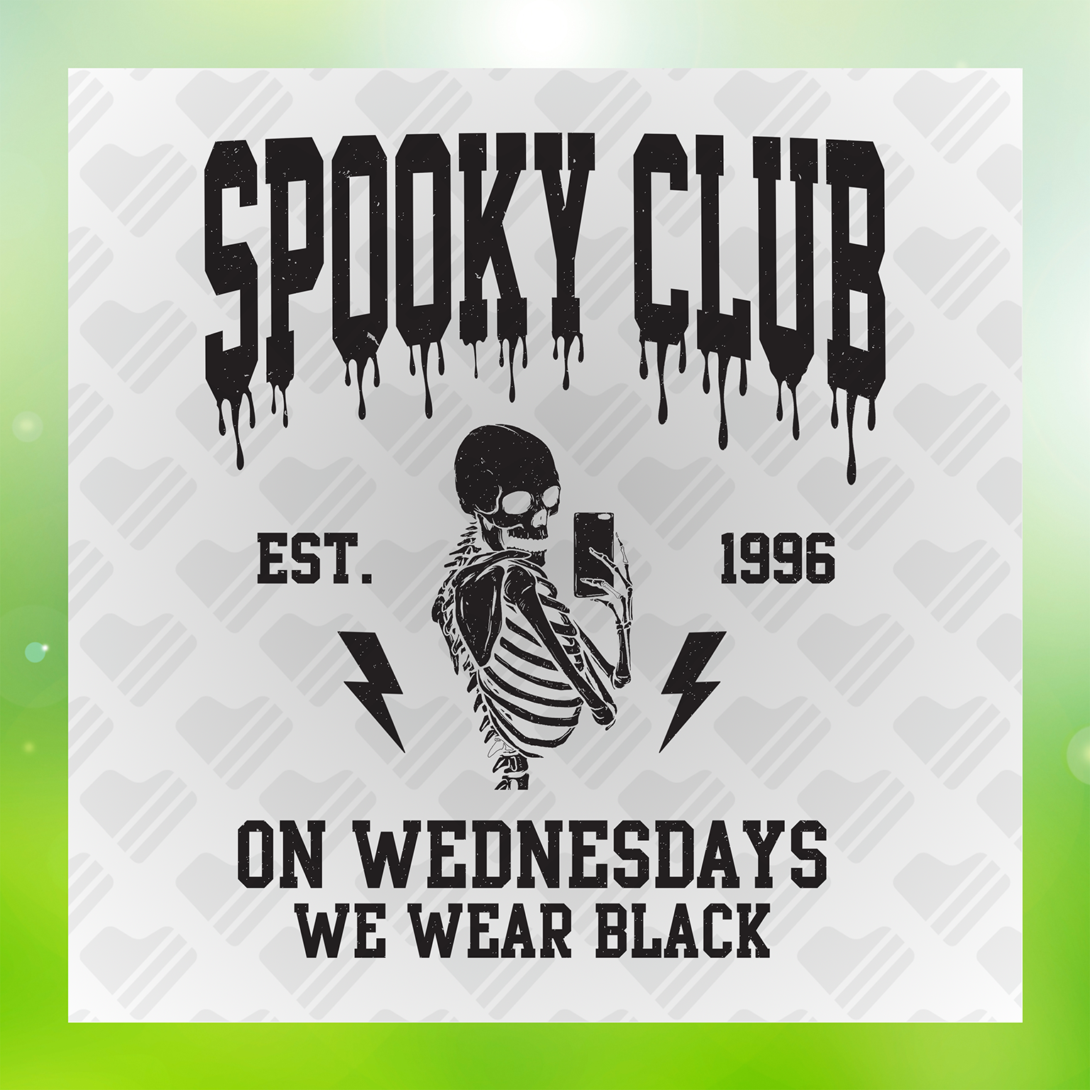 On Wednesday We Wear Black Transfer