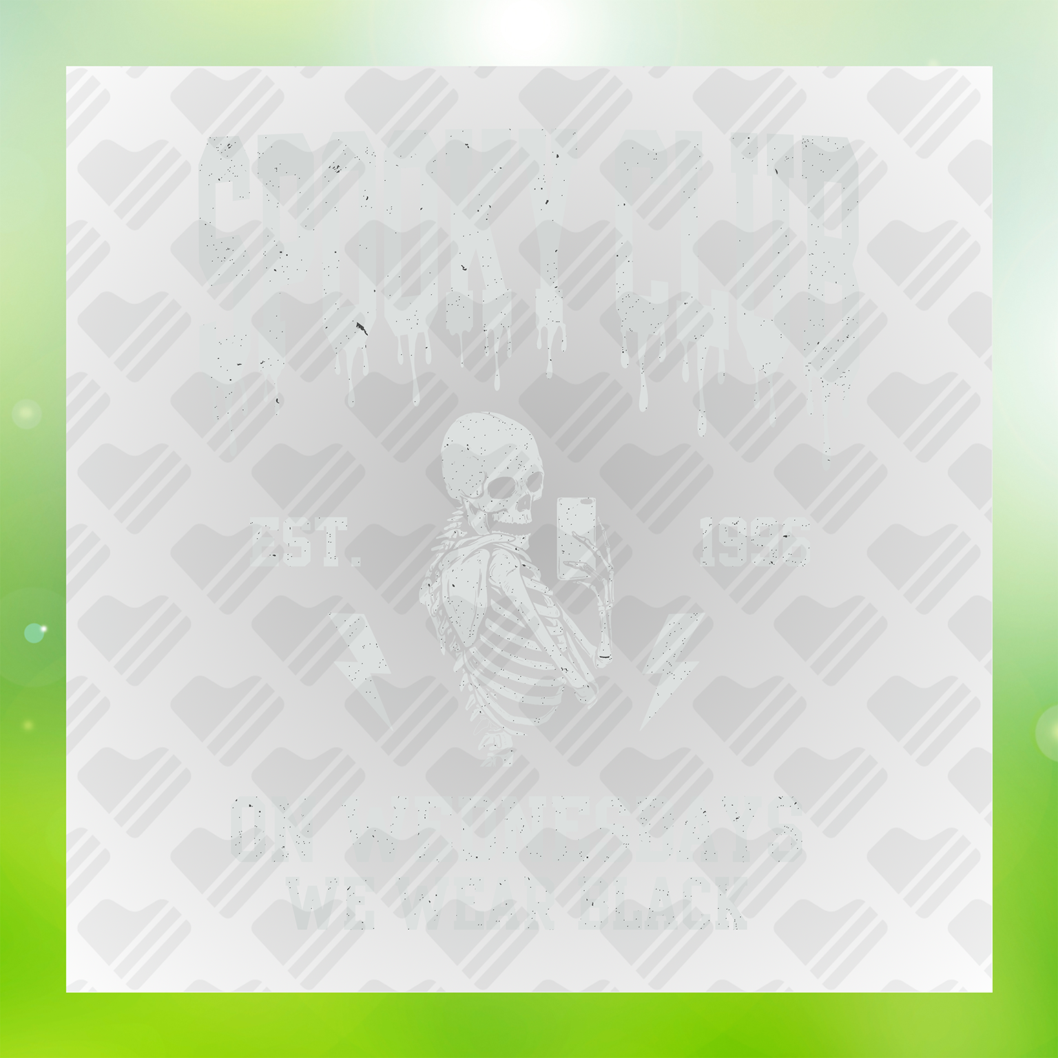 On Wednesday We Wear Black Transfer