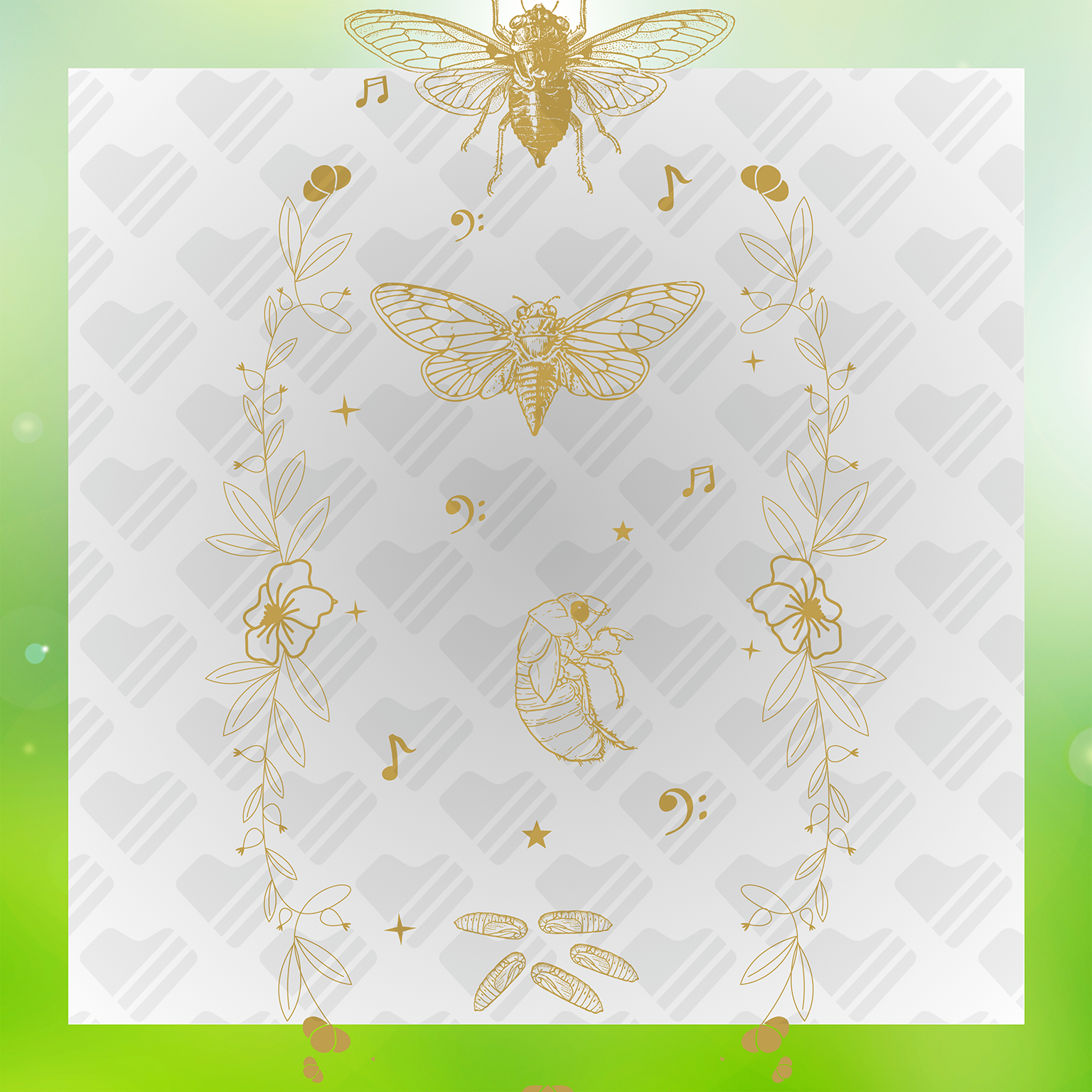 Spectacular Cicadas Transfer