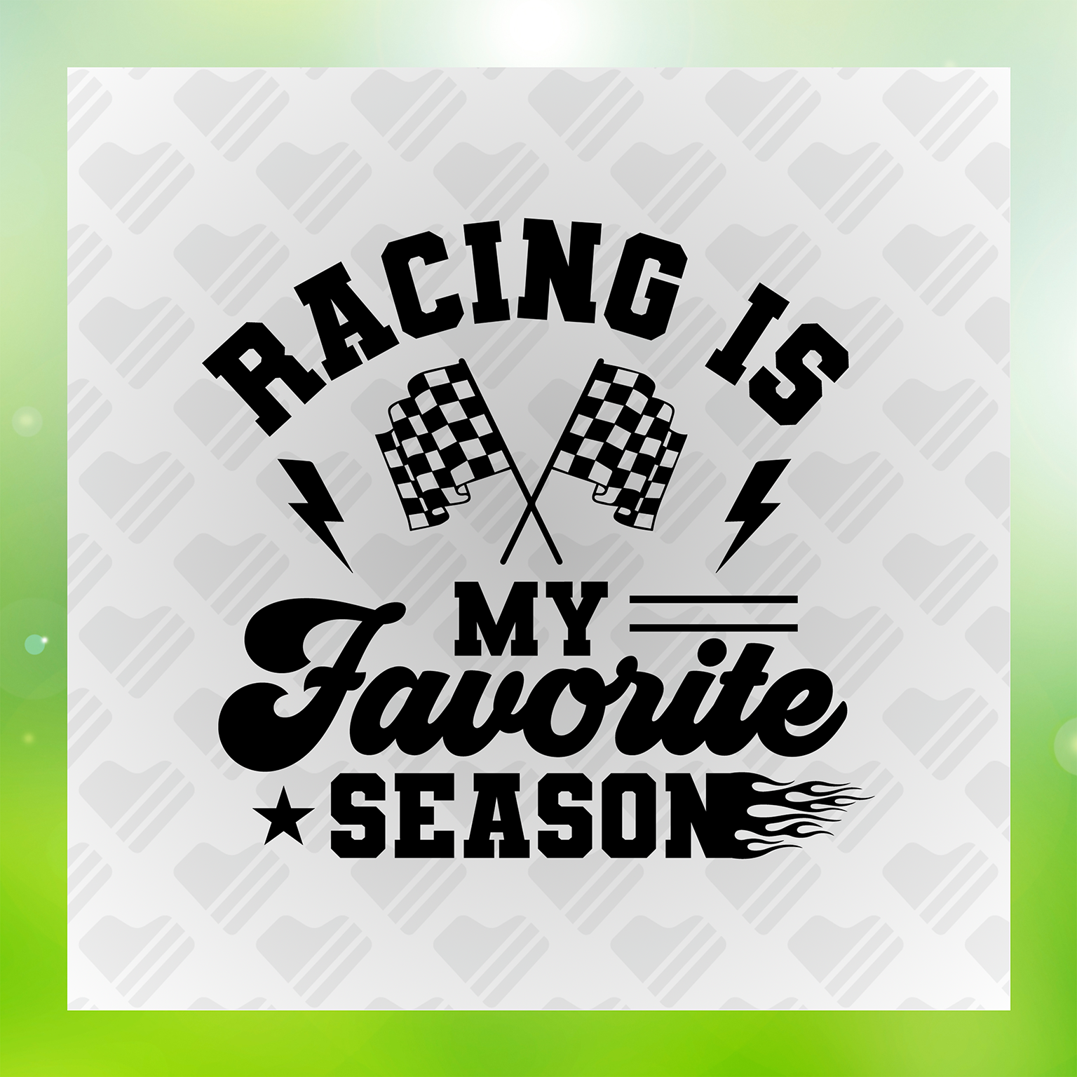 Racing Is My Favorite Season Transfer
