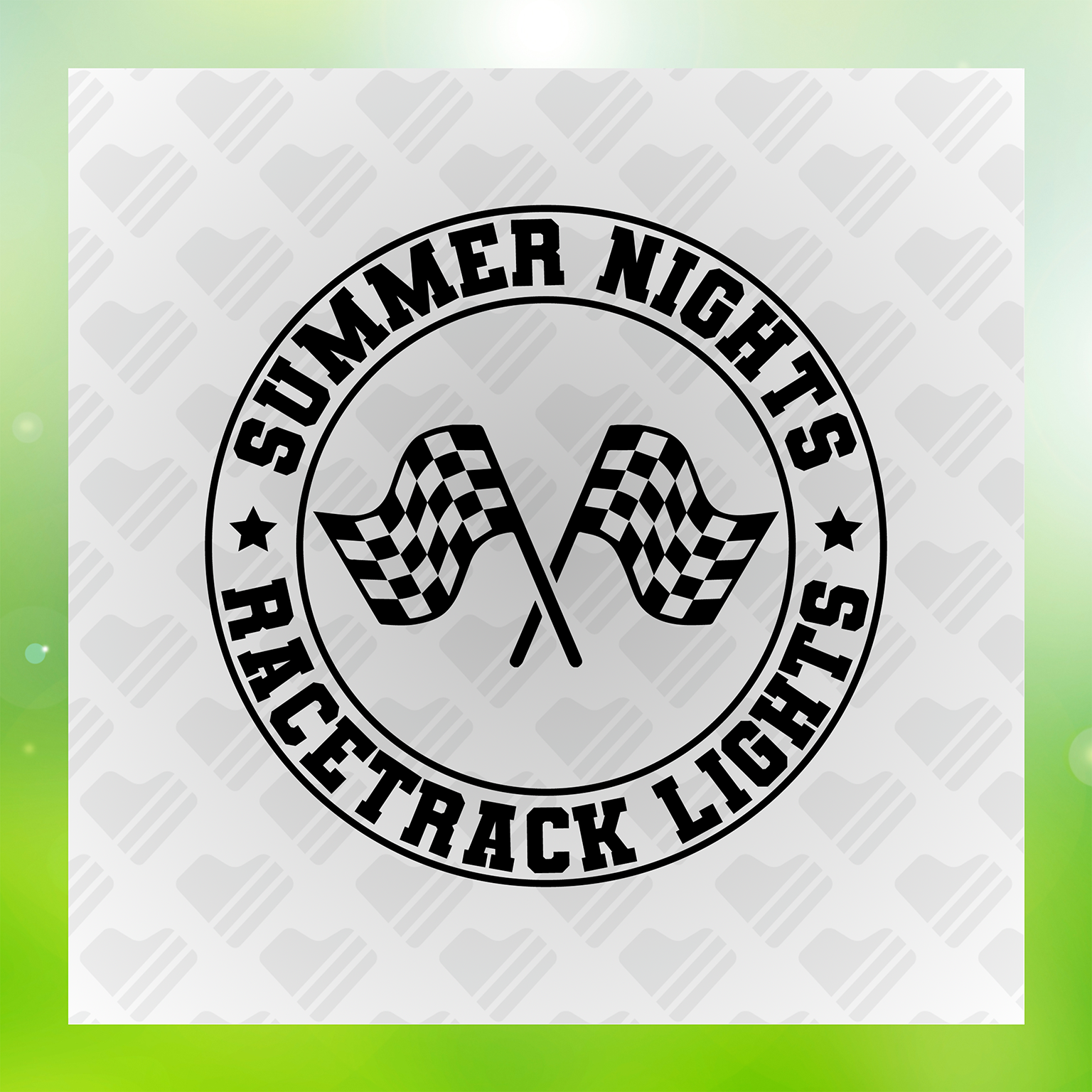 Summer Nights Racetrack Lights Transfer