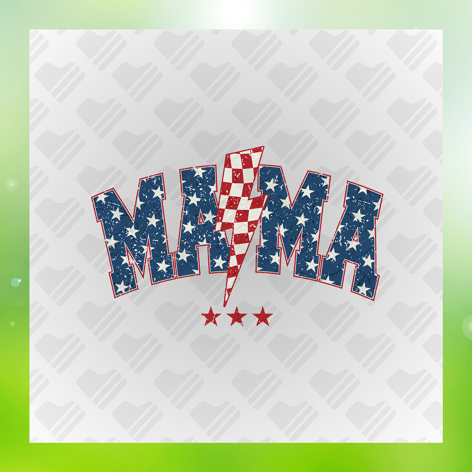 Proud And Patriotic American Mama Transfer