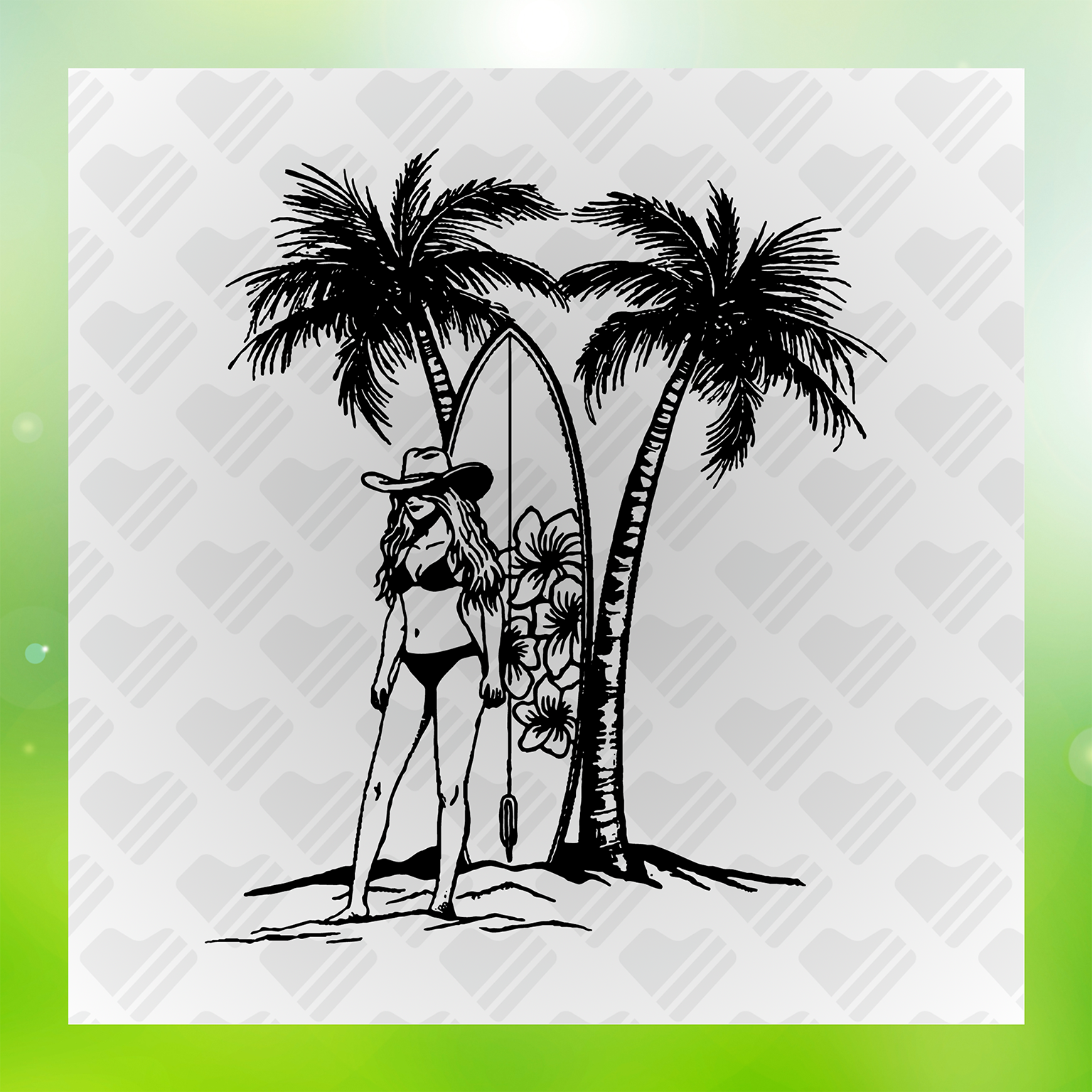 Beach Babe, Sun Kissed Transfer