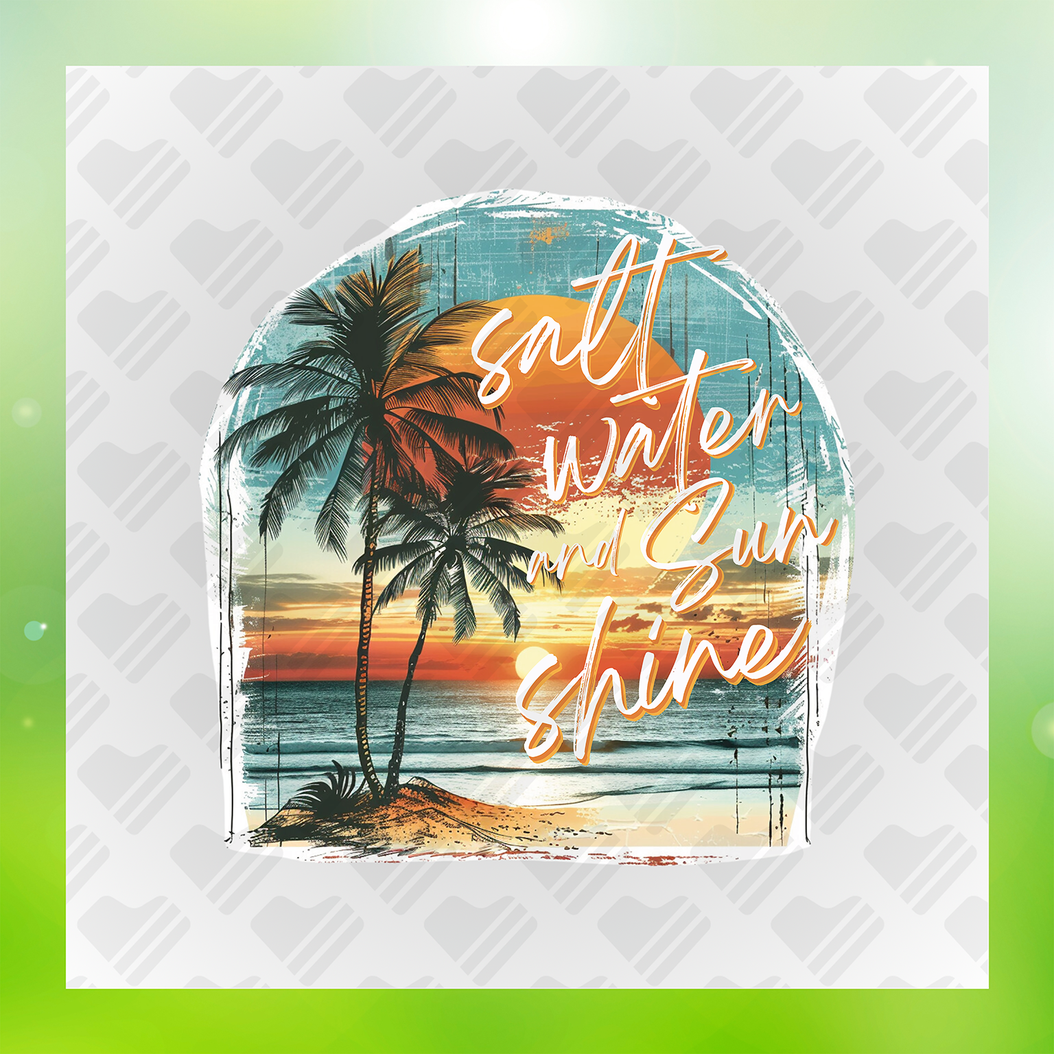 Salt Water Sun Shine, Summer Feels Transfer