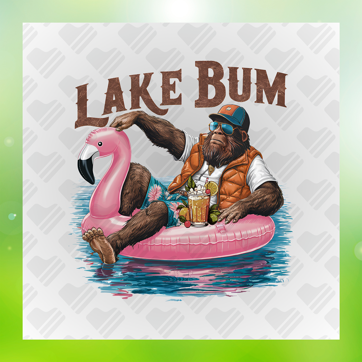 Mermaid Life Sea Goddess at Sunset Lake Bum Transfer