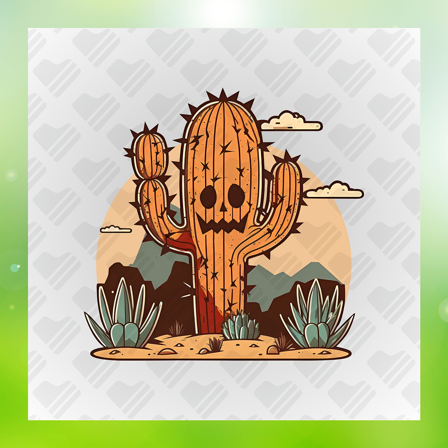Pumpkin Cactus Transfer