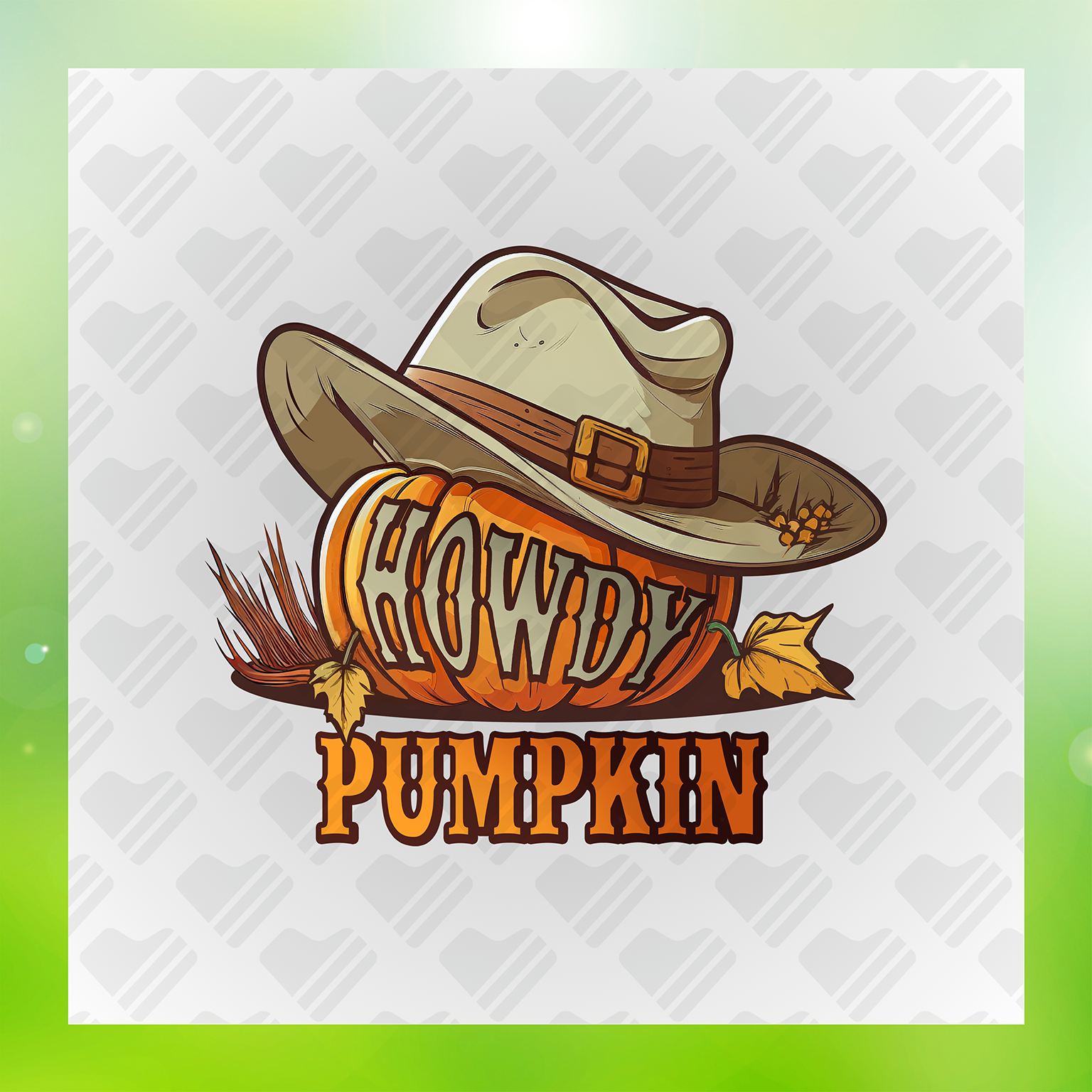 Pumpkin Art Howdy Pumpkin Transfer
