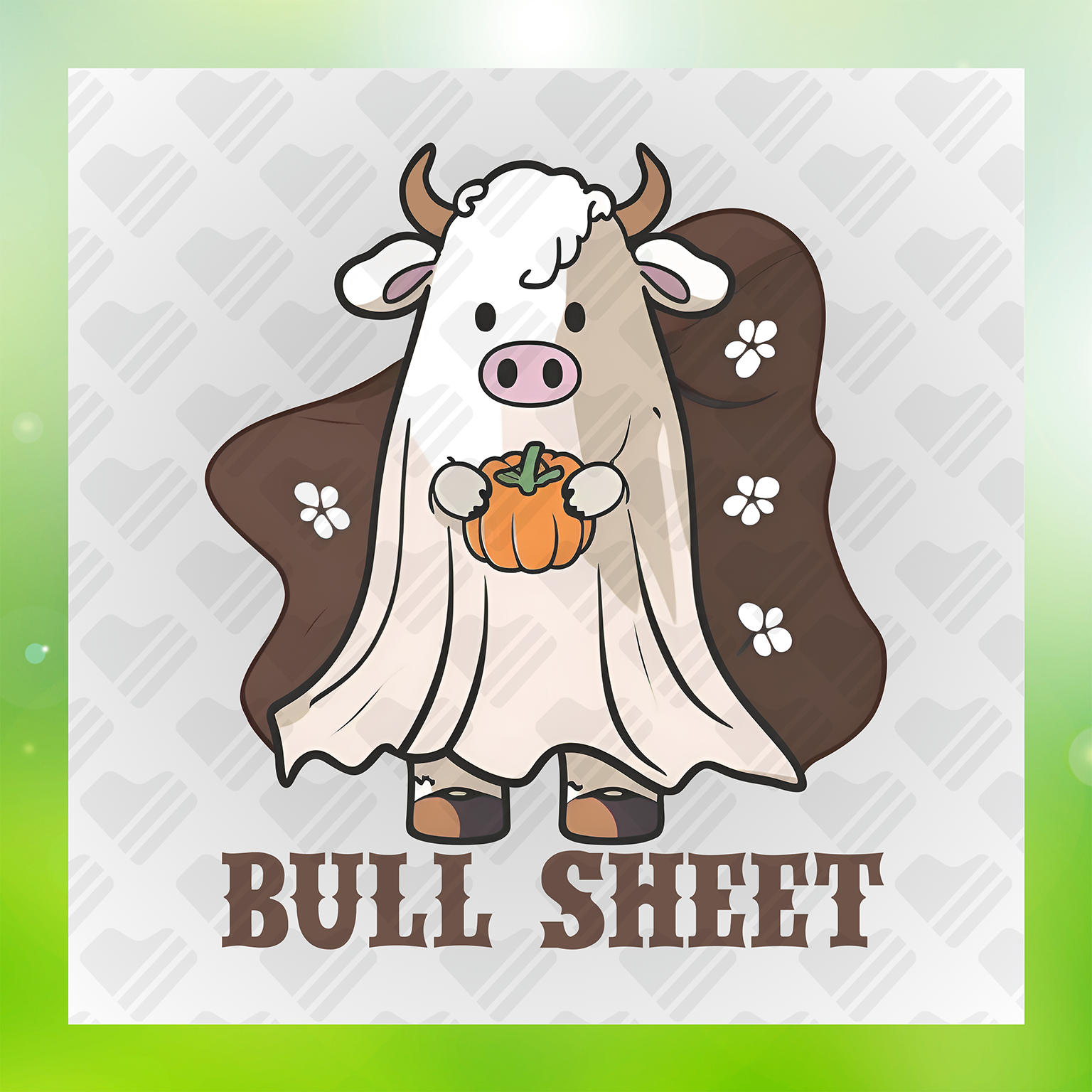 Cow Art Bull Sheet Transfer