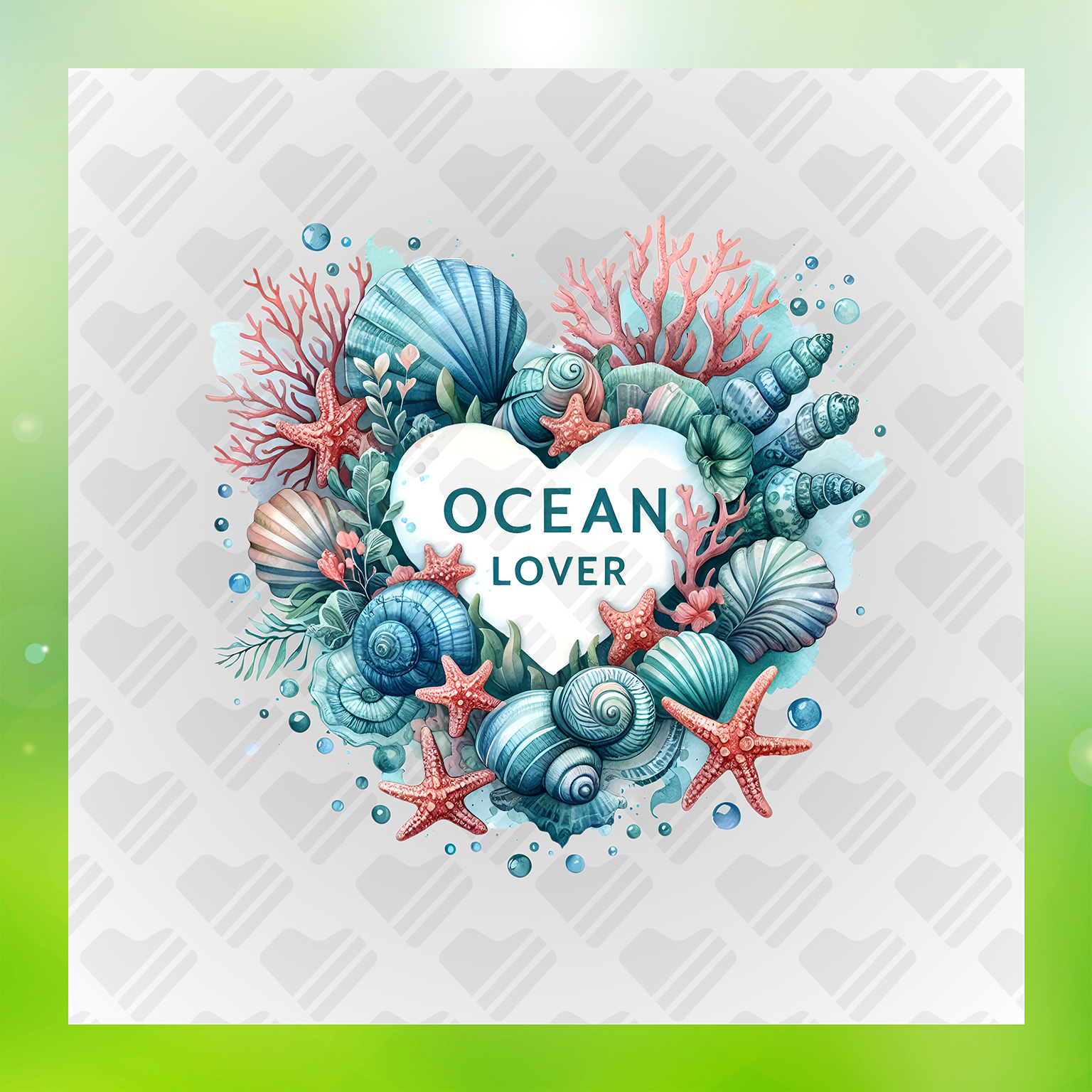 Warm Season Mermaid Life Sea Goddess at Sunset, Transfer