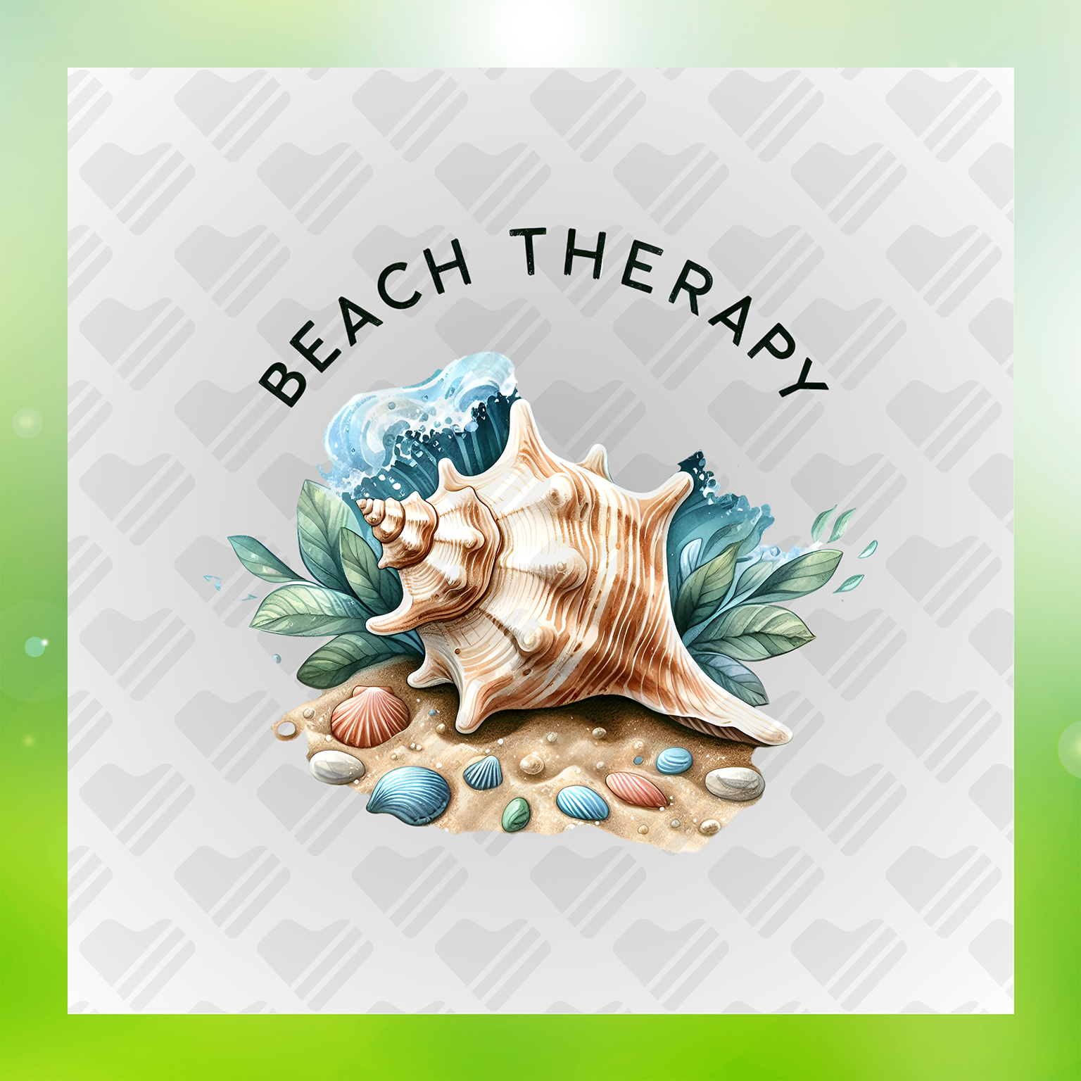Ocean Healing, Beach Bum, Beach Therapy Transfer