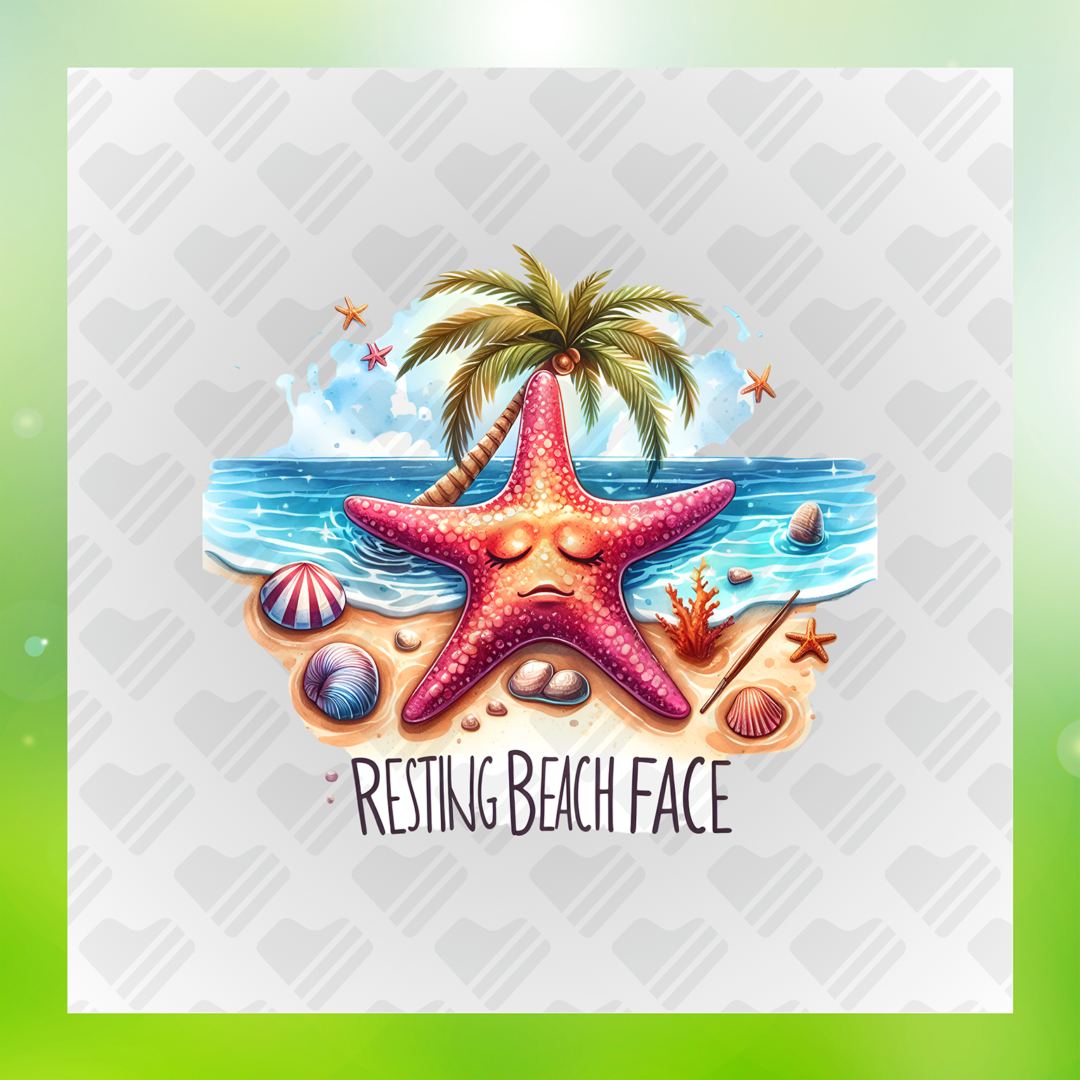 Chill Vibes, Resting Beach Face Transfer