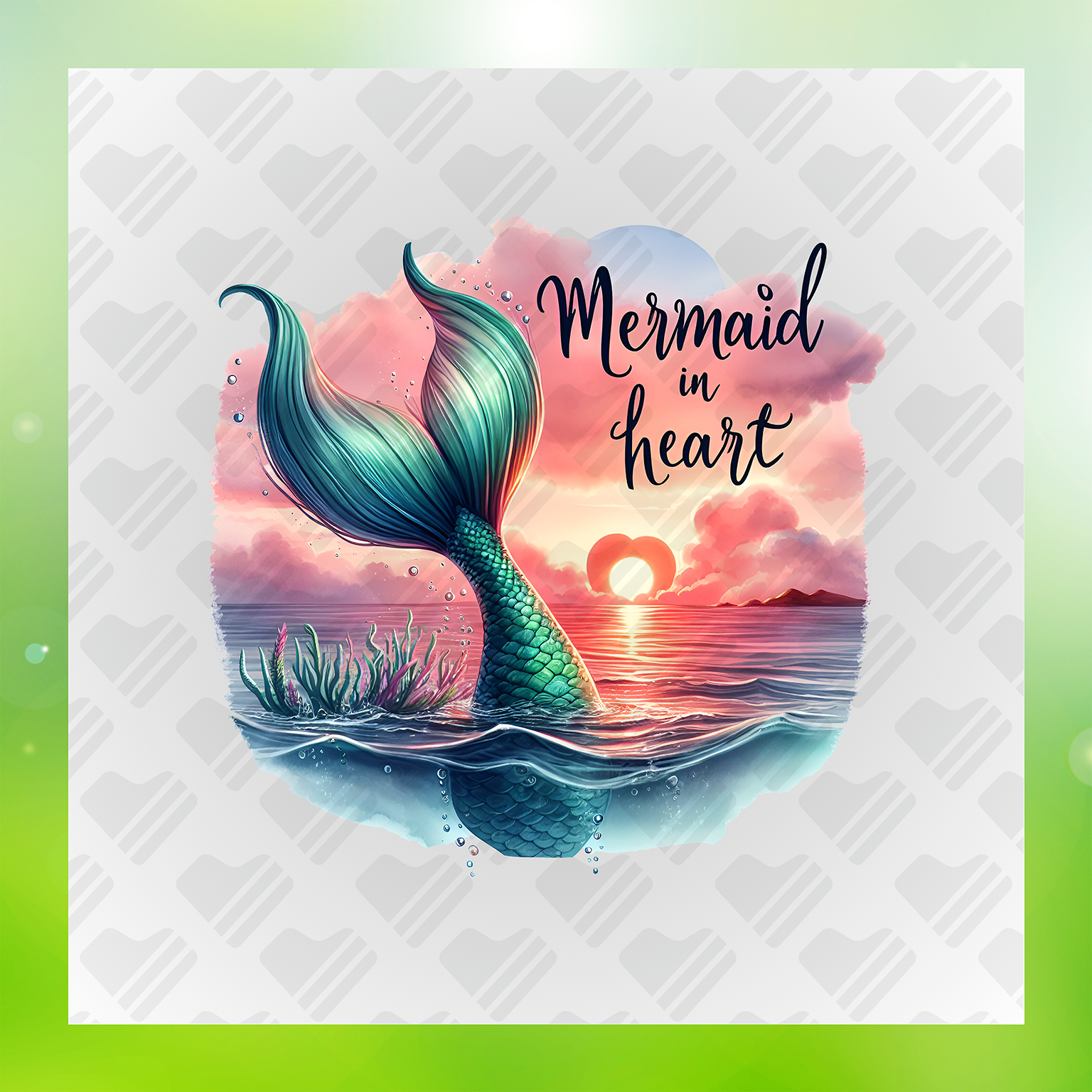 Mermaid Life Mermaid In Heart Transfer