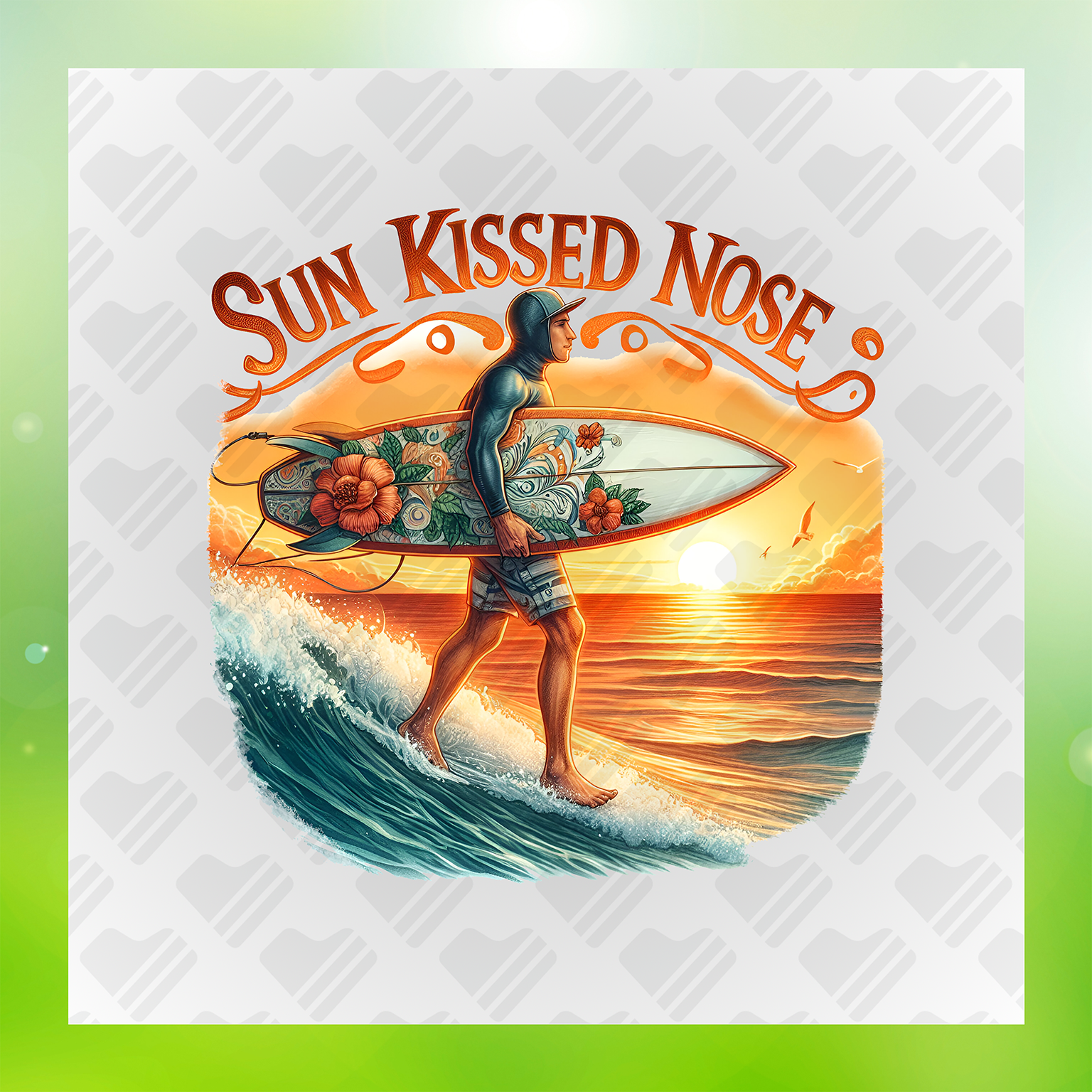 Sunsest Glow, Sun Kissed Nose Transfer