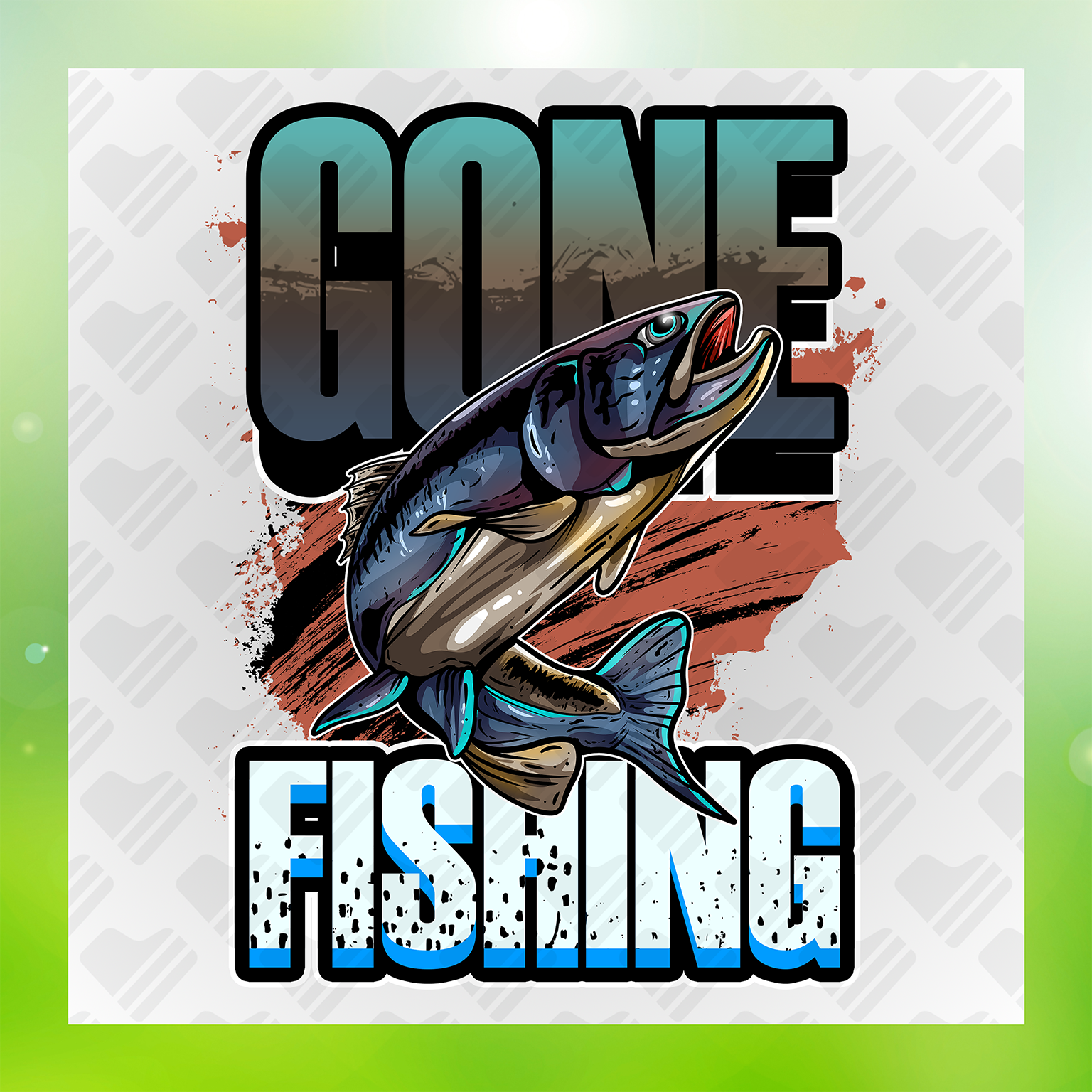 Lake Life, Gone Fishing Transfer