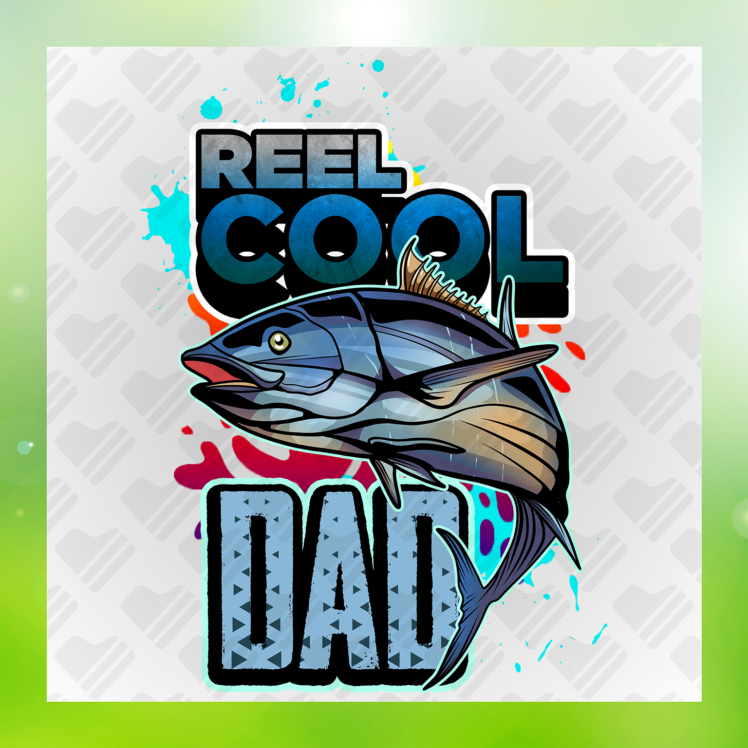 Reel Cool Dad Fishing Transfer