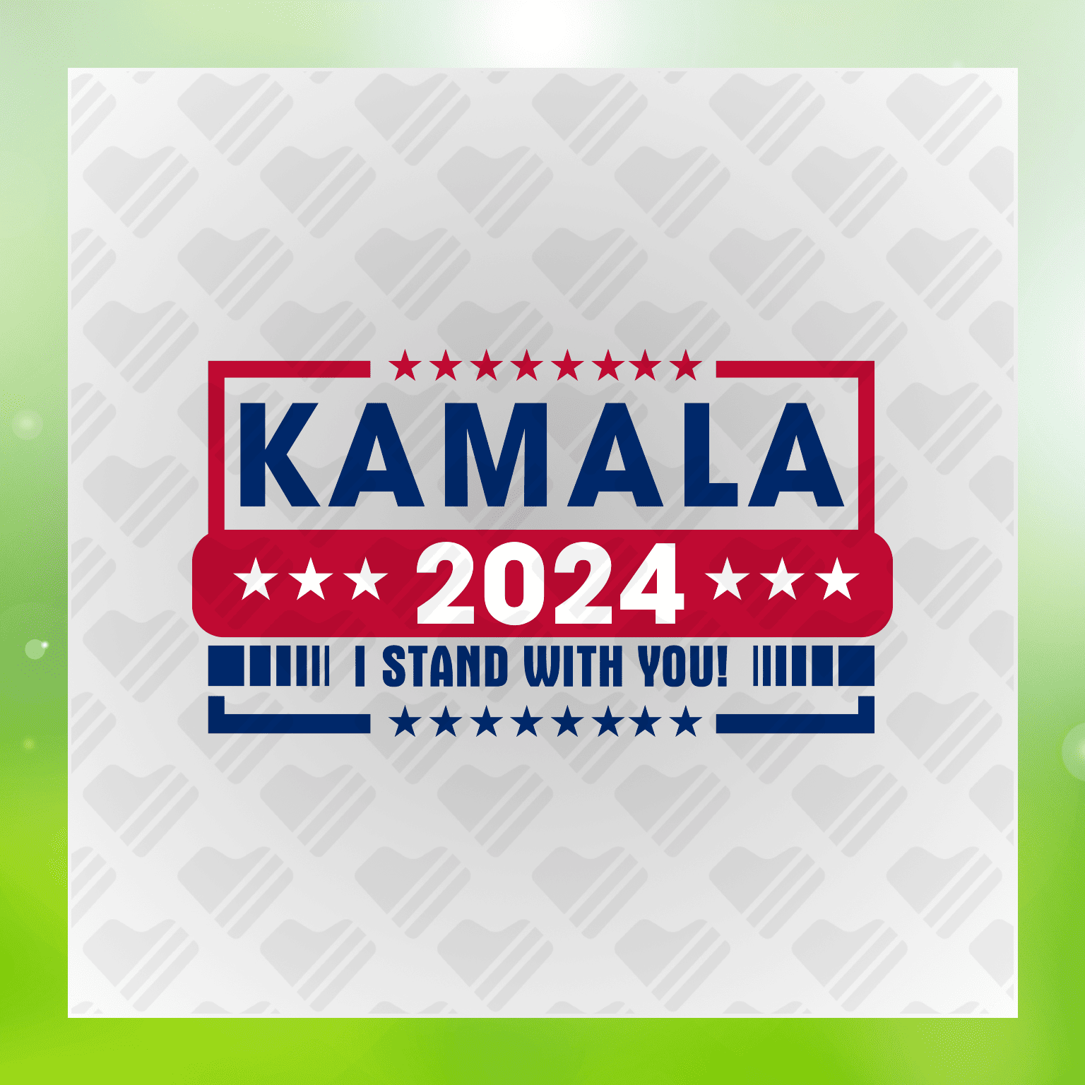 Kamala 2024 I Stand With You Transfer