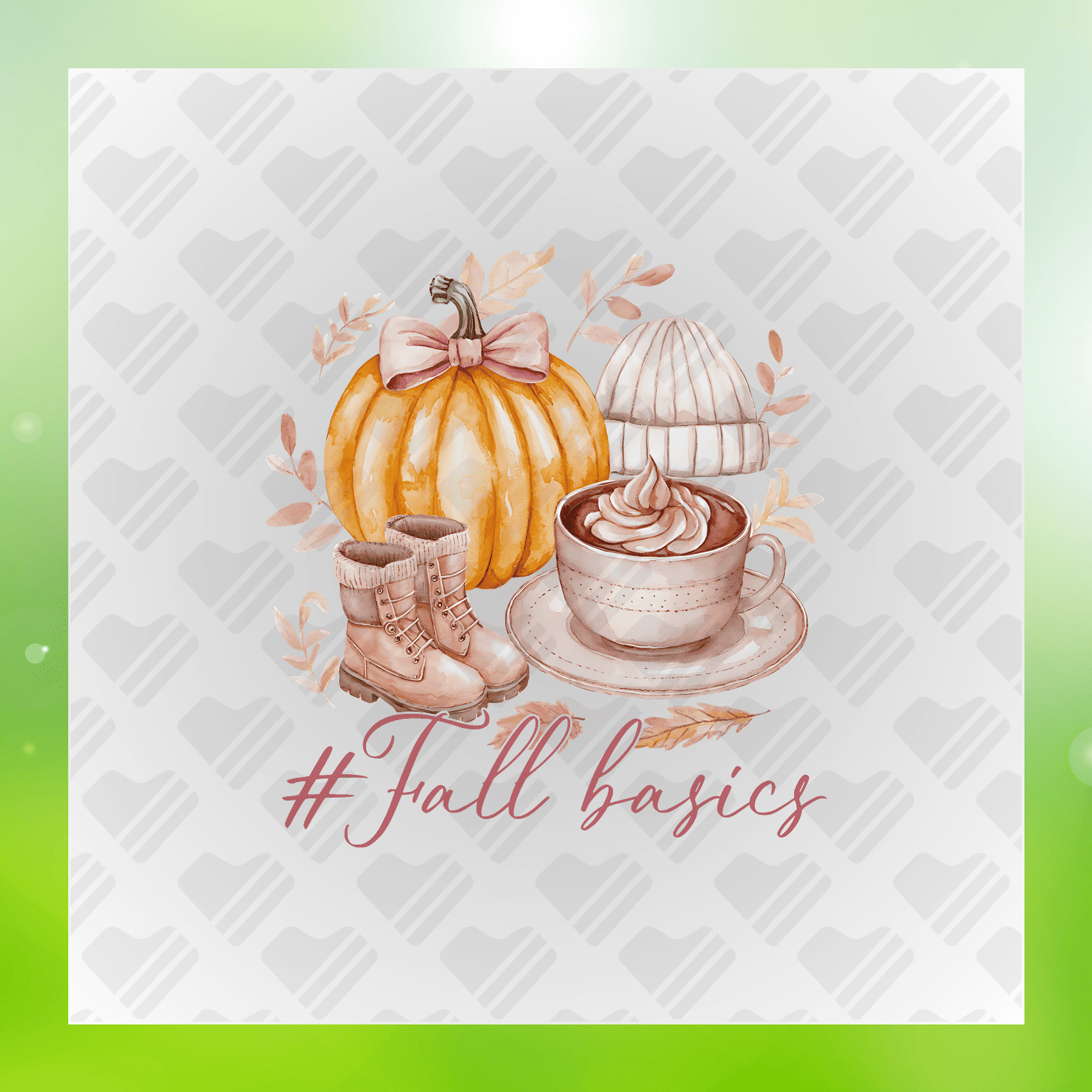Autumn Essentials Heat Transfer Design for Fall Lovers