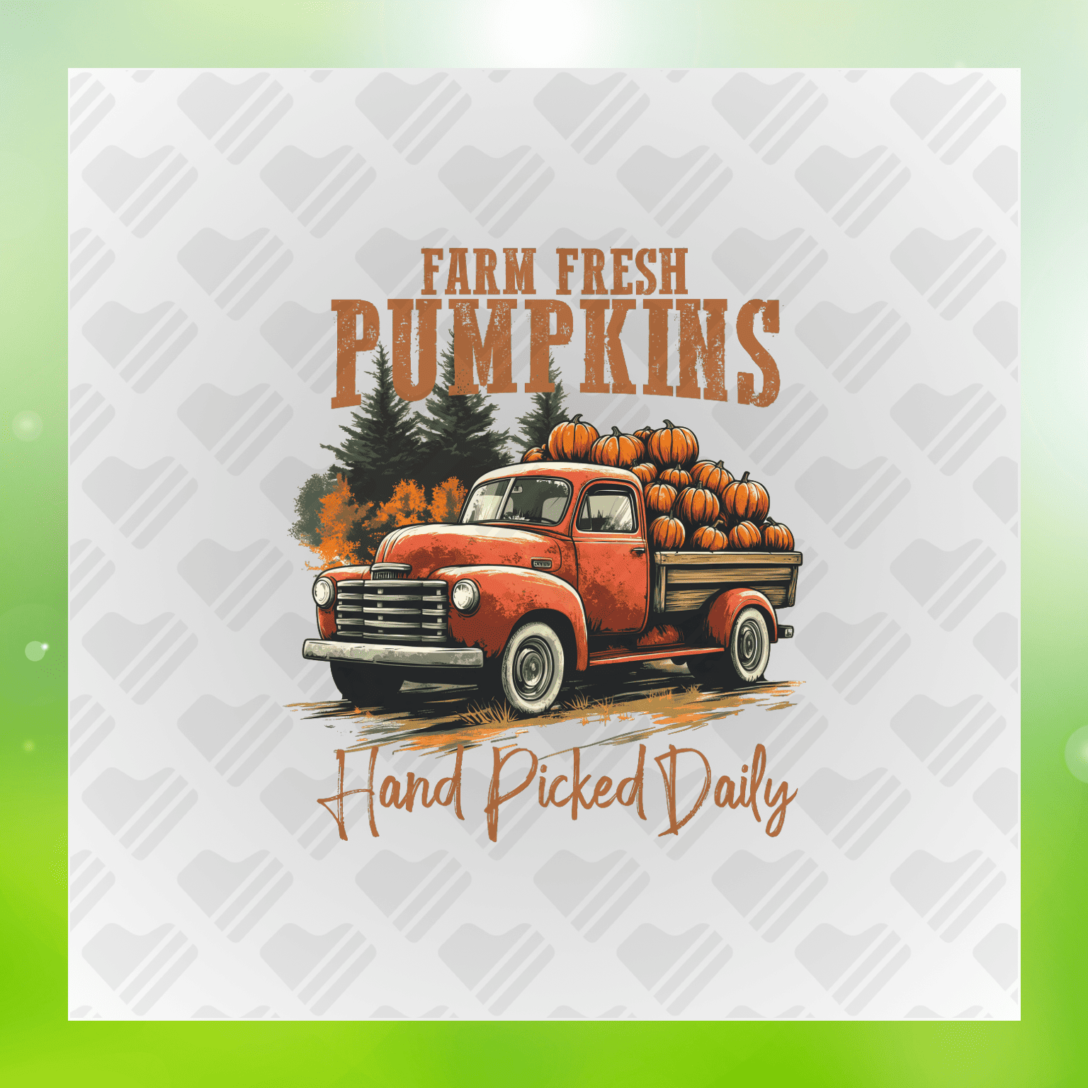 Farm Fresh Pumpkins Hand Pick Daily Transfer