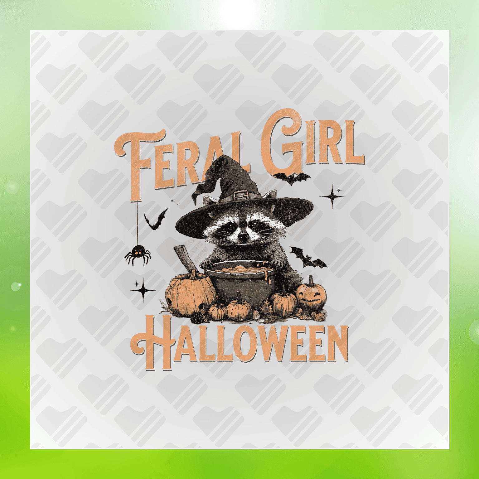 Feral Girl Halloween Transfer