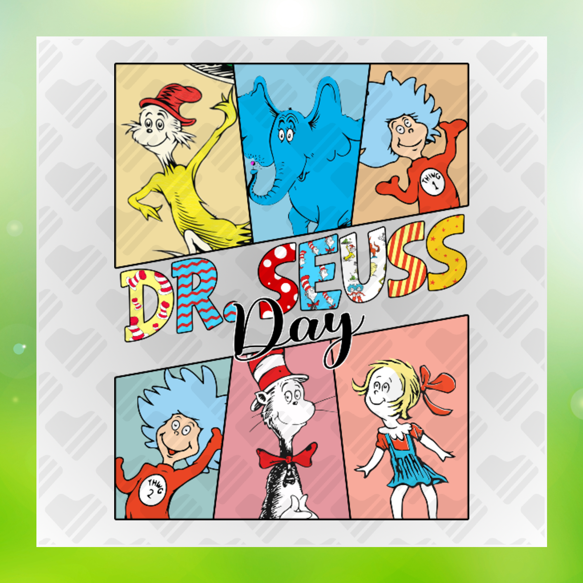 Dr. Seuss Character DTF Transfers #2