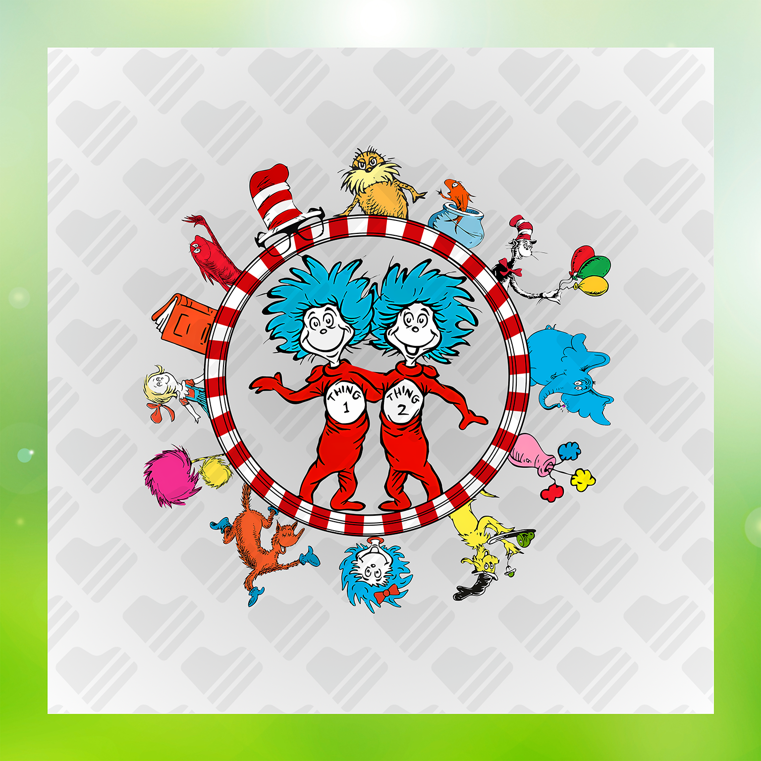 Dr. Seuss Character DTF Transfers #4