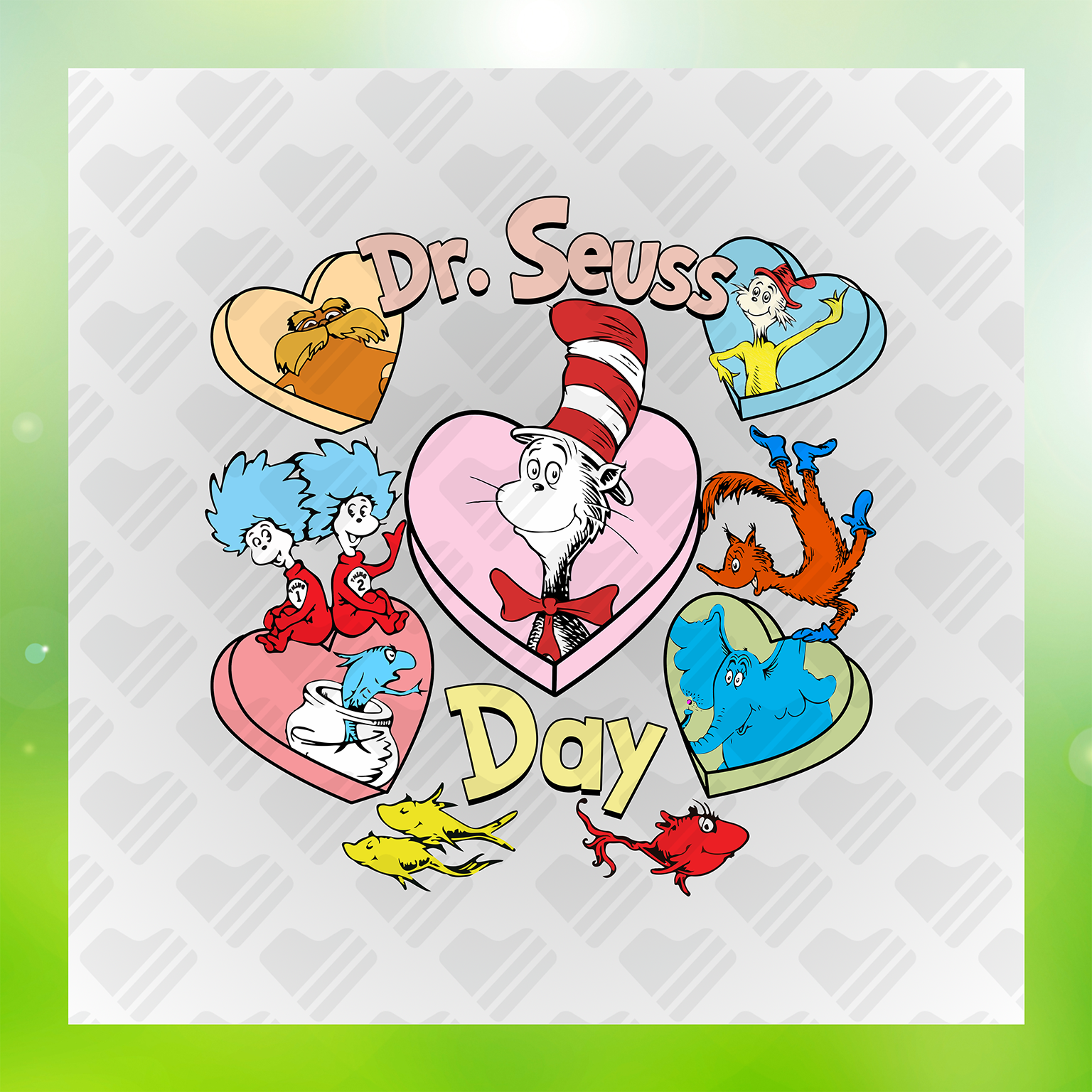Dr. Seuss Character DTF Transfers #5