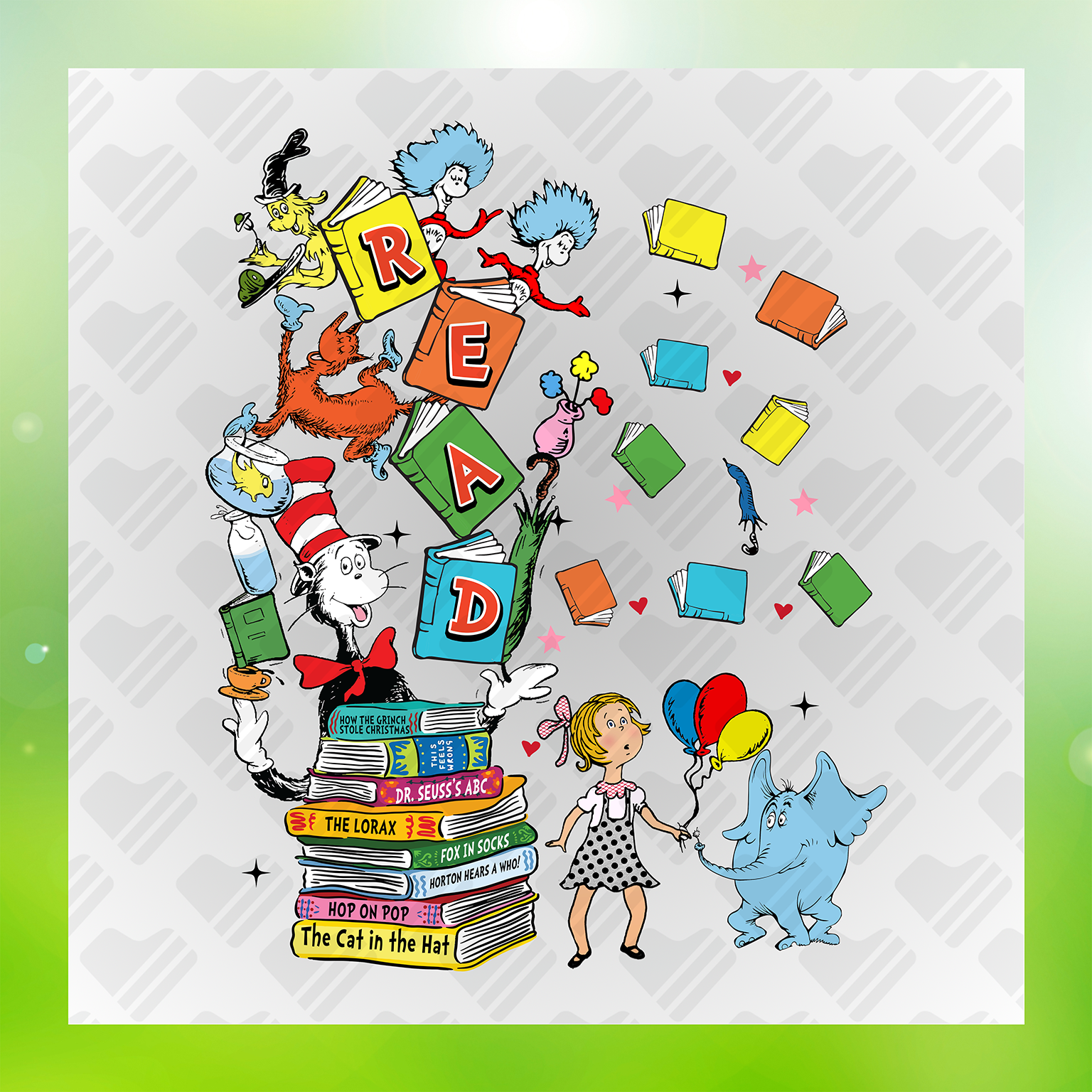 Dr. Seuss Character DTF Transfers #9