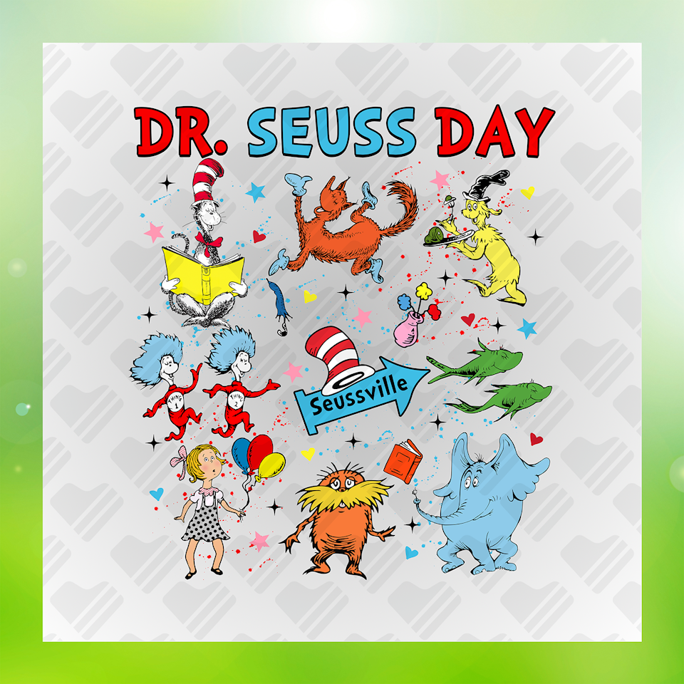 Dr. Seuss Character DTF Transfers #10