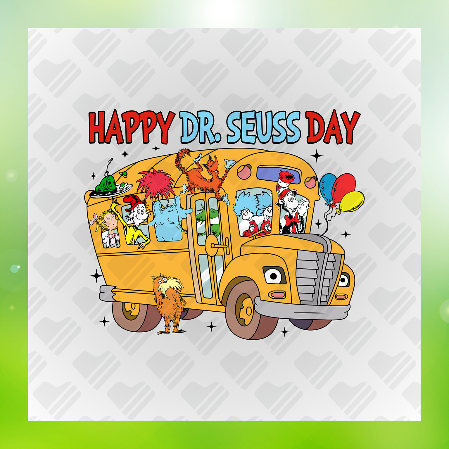 Dr. Seuss Character DTF Transfers #11