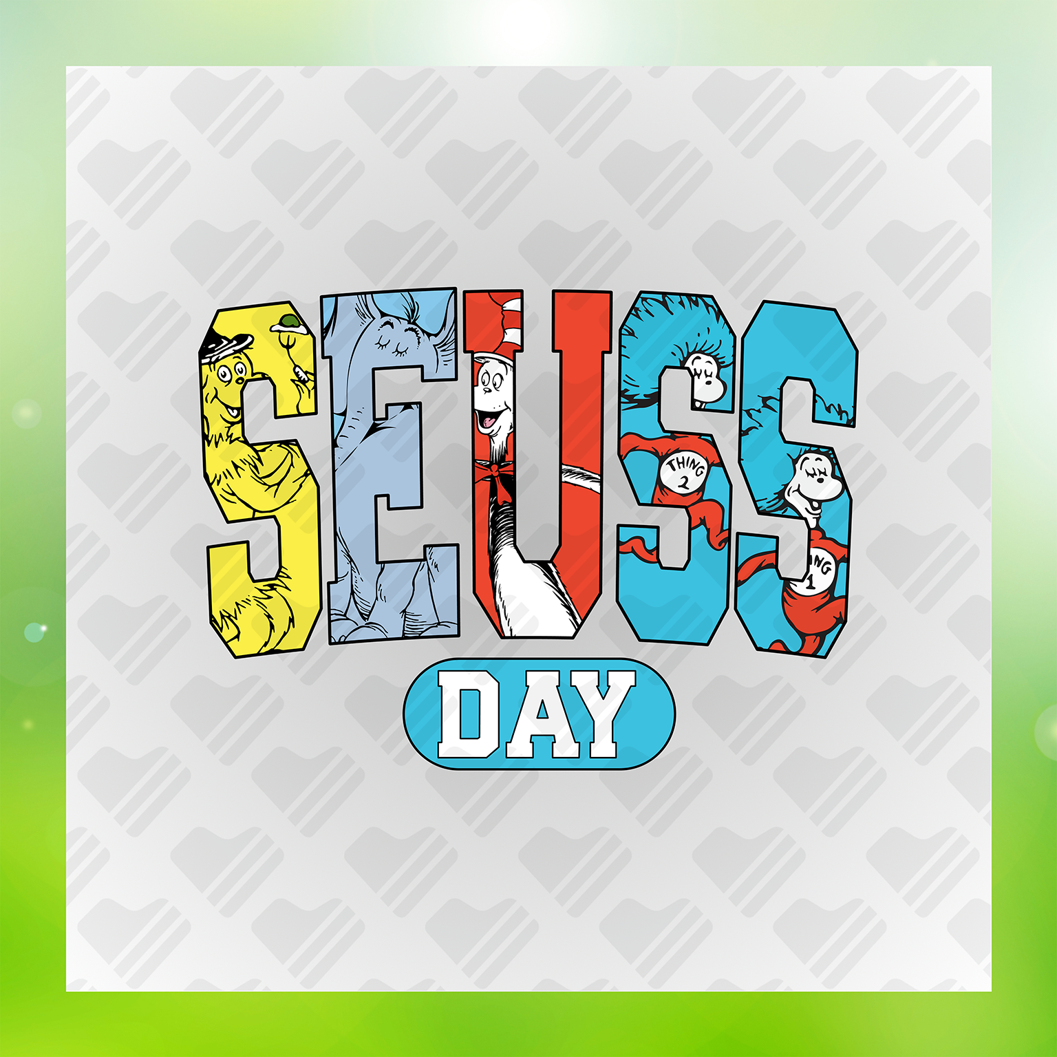 Dr. Seuss Character DTF Transfers #14