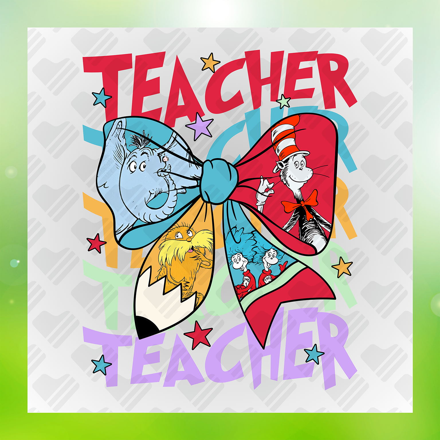 Dr. Seuss Character DTF Transfers #15