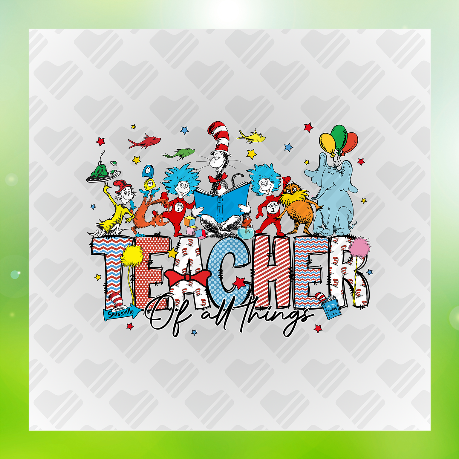 Dr. Seuss Character DTF Transfers #17