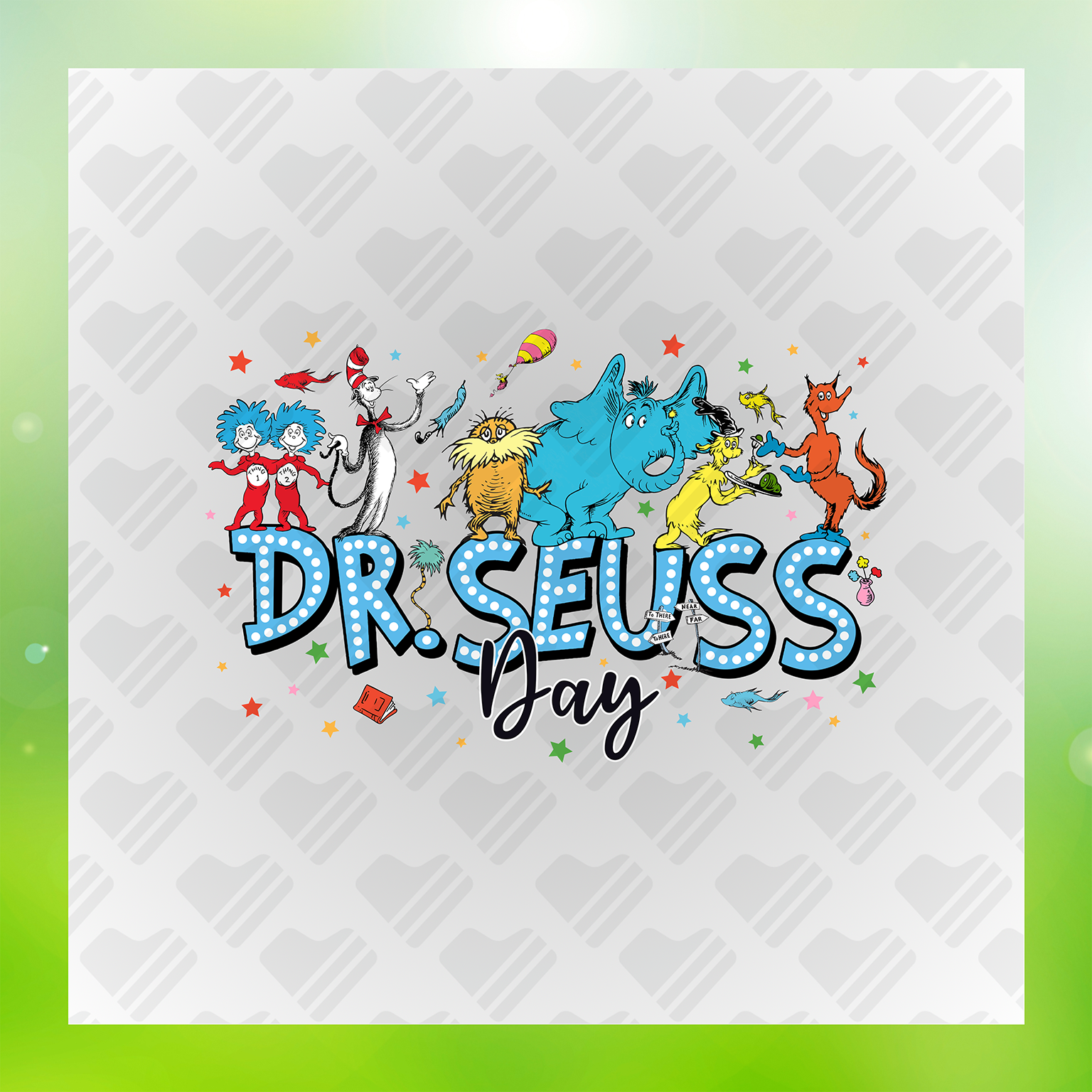Dr. Seuss Character DTF Transfers #19