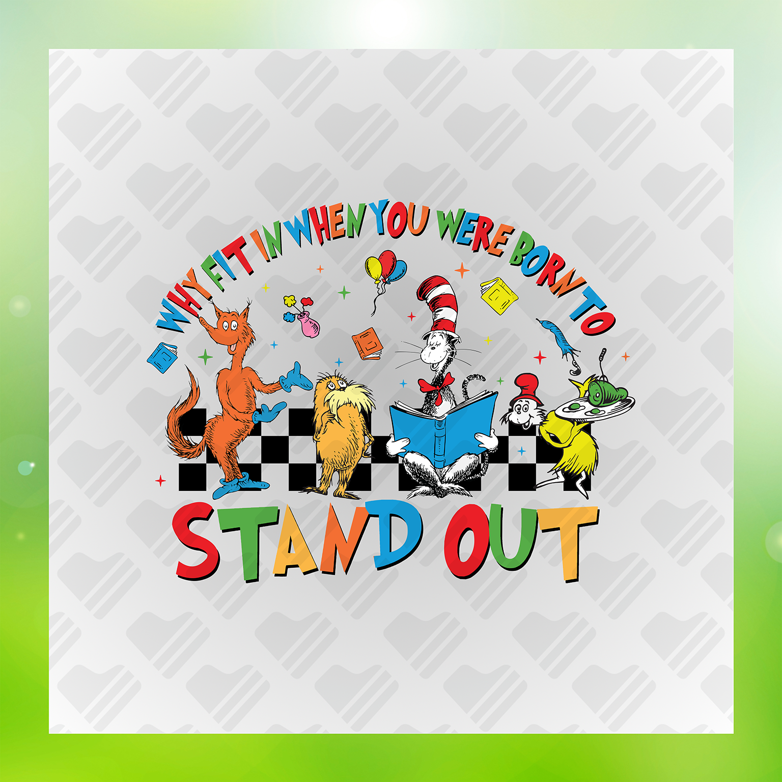 Dr. Seuss Character DTF Transfers #23