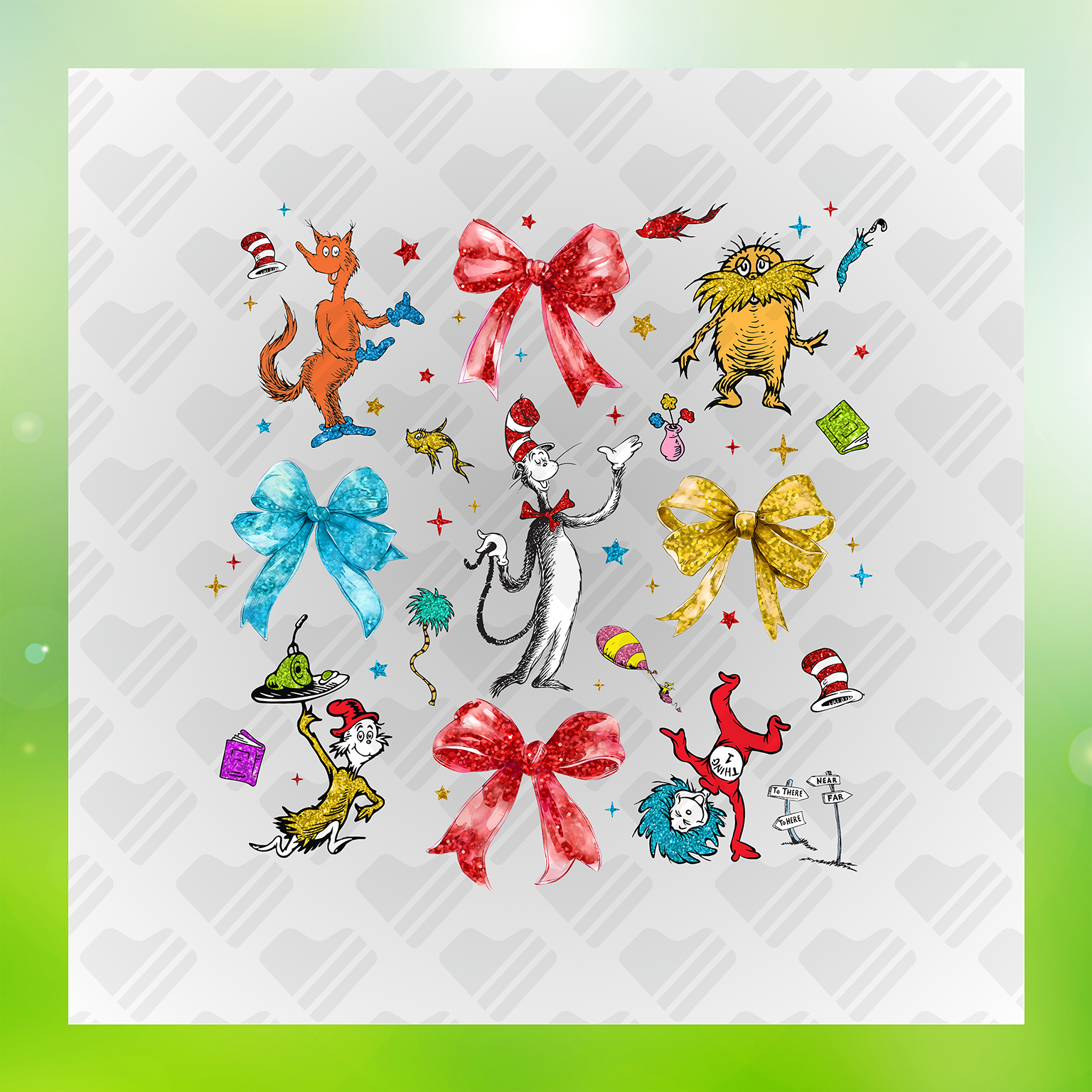 Dr. Seuss Character DTF Transfers #26