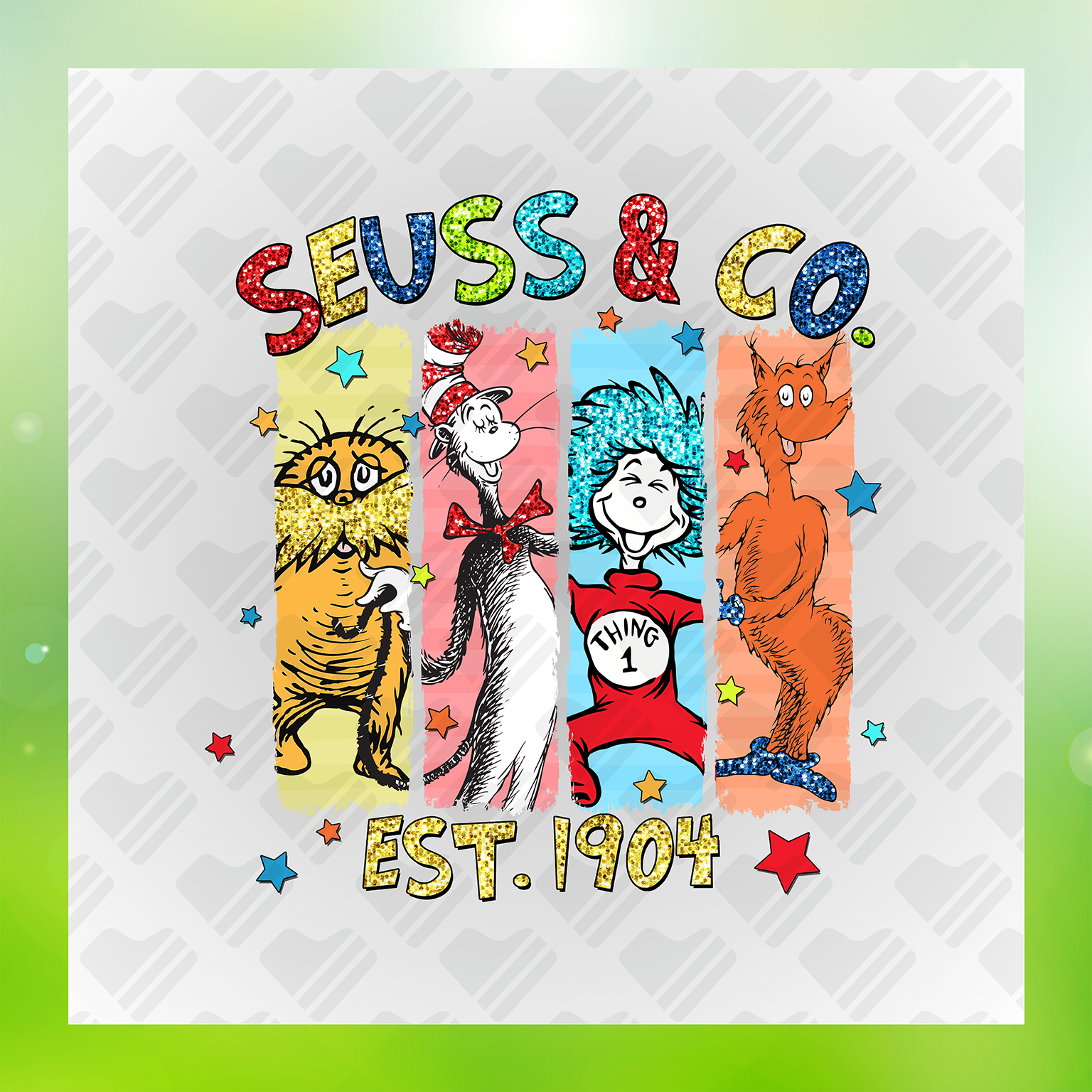 Dr. Seuss Character DTF Transfers #29