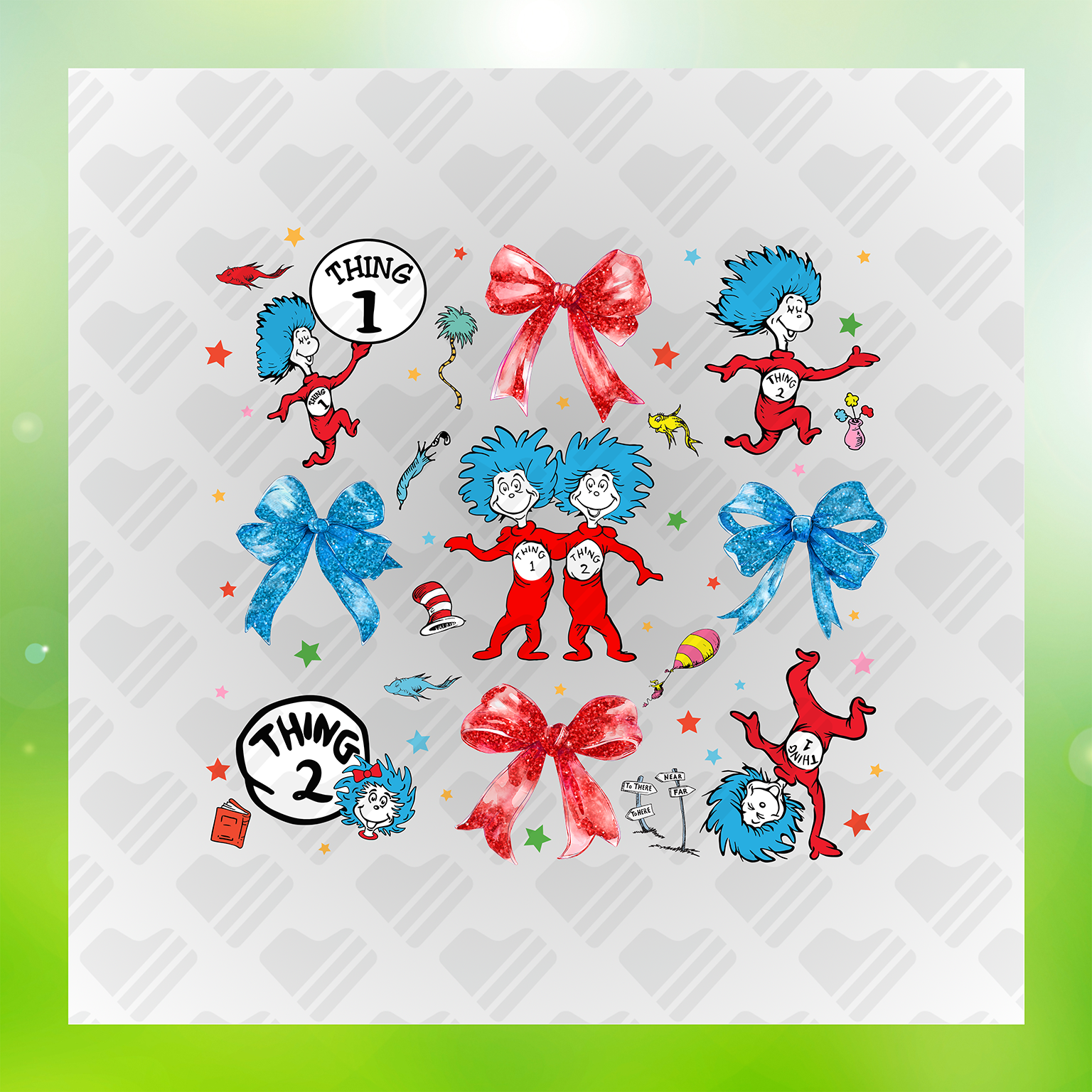 Dr. Seuss Character DTF Transfers #31