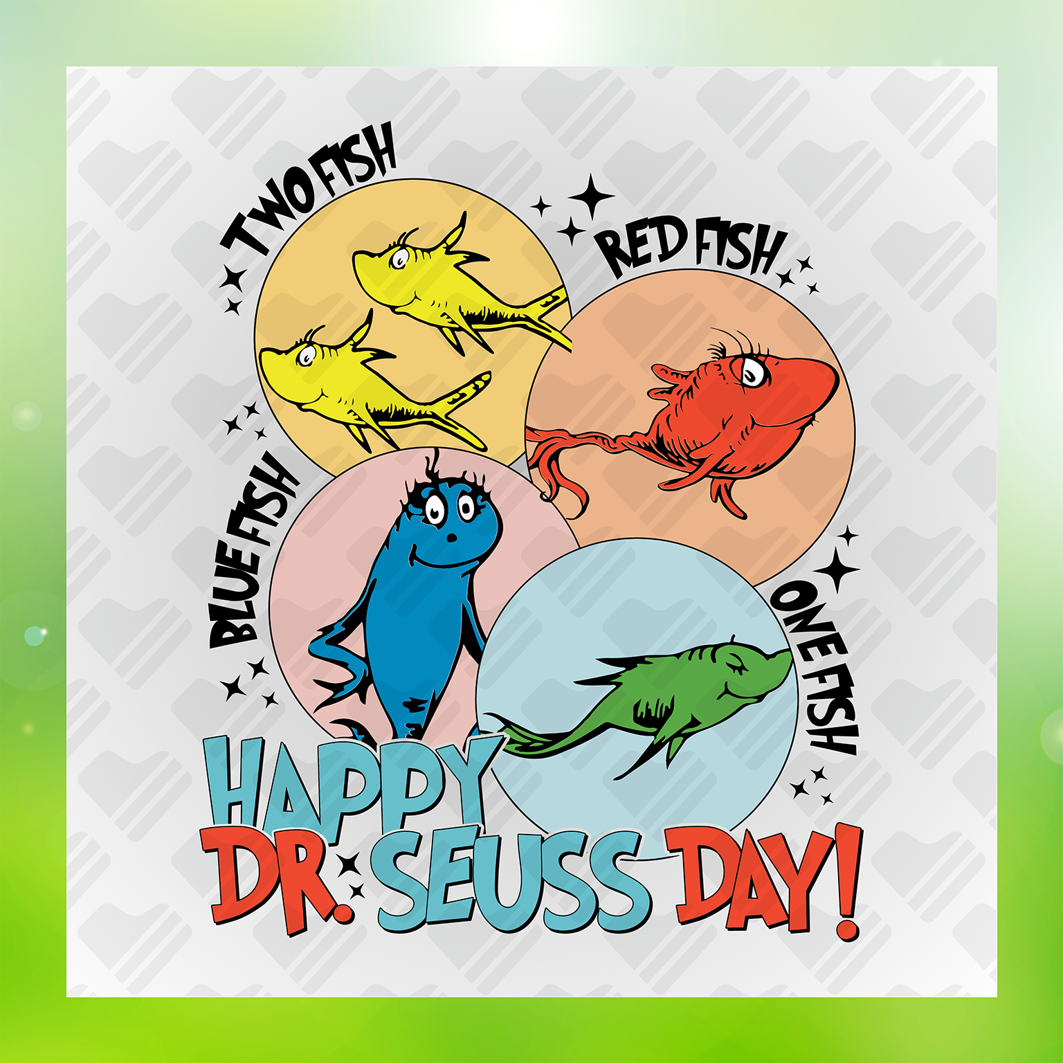 Dr. Seuss Character DTF Transfers #58