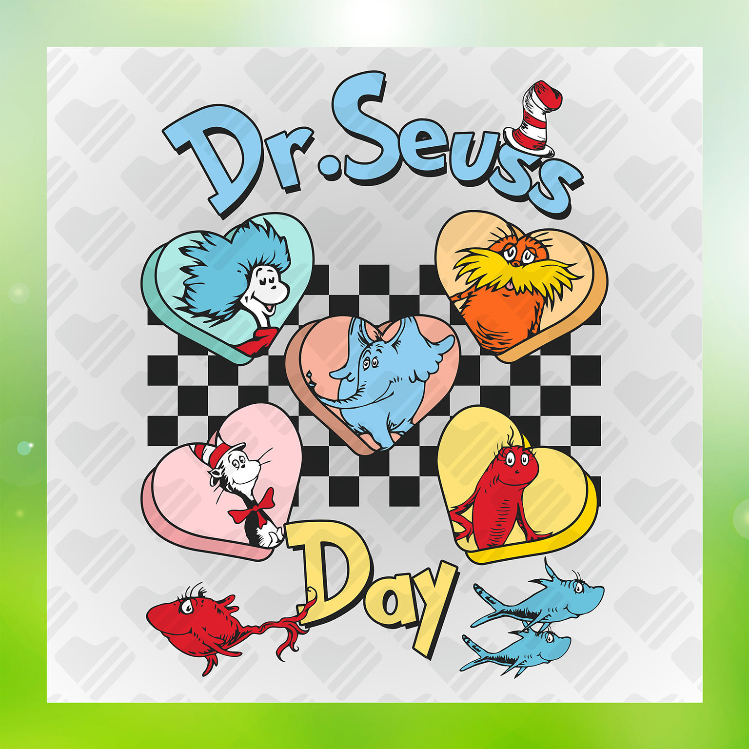 Dr. Seuss Character DTF Transfers #62