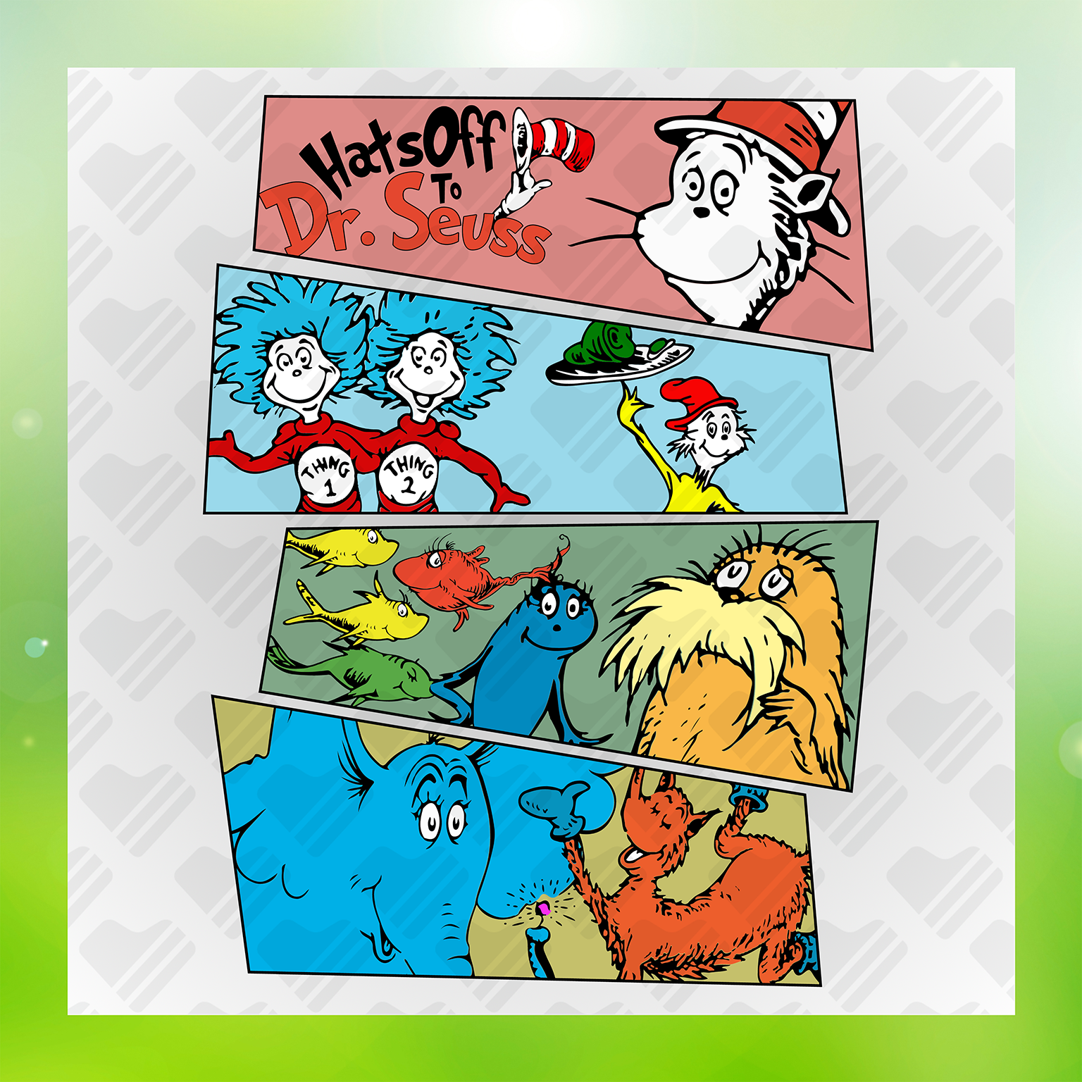 Dr. Seuss Character DTF Transfers #68